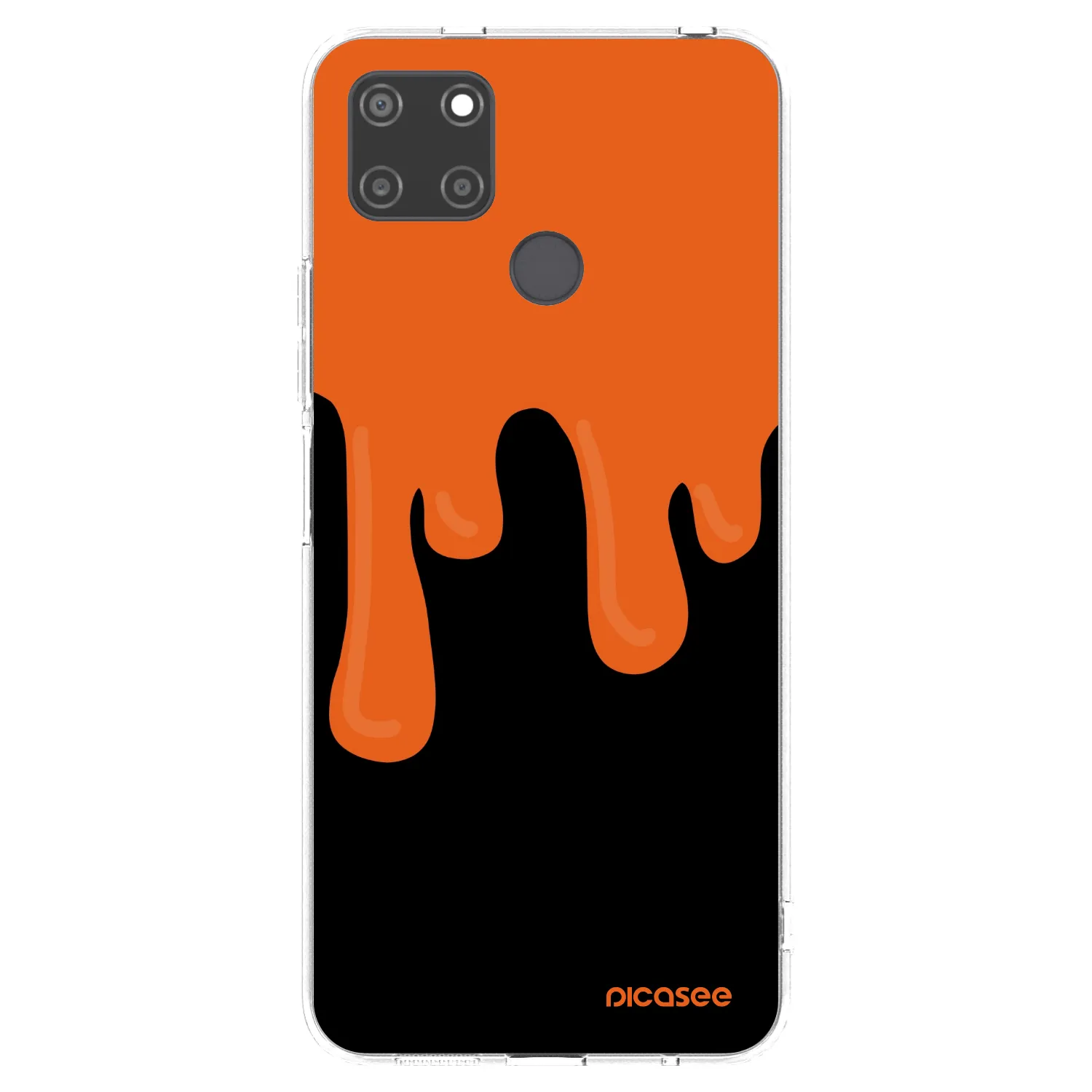 Picasee silikónový prehľadný obal pre Realme C21Y - Orange spooky