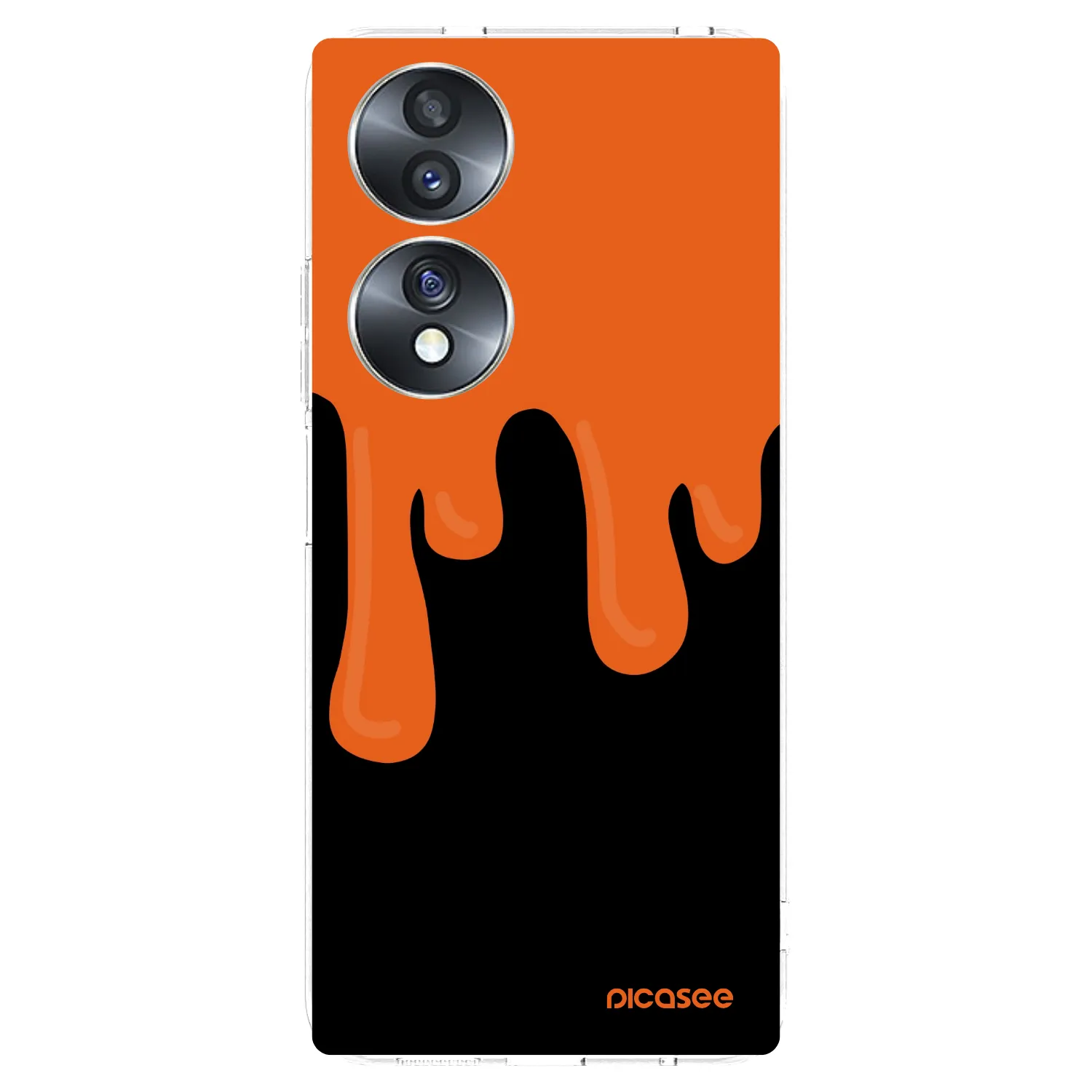Picasee silikónový prehľadný obal pre Honor 70 - Orange spooky