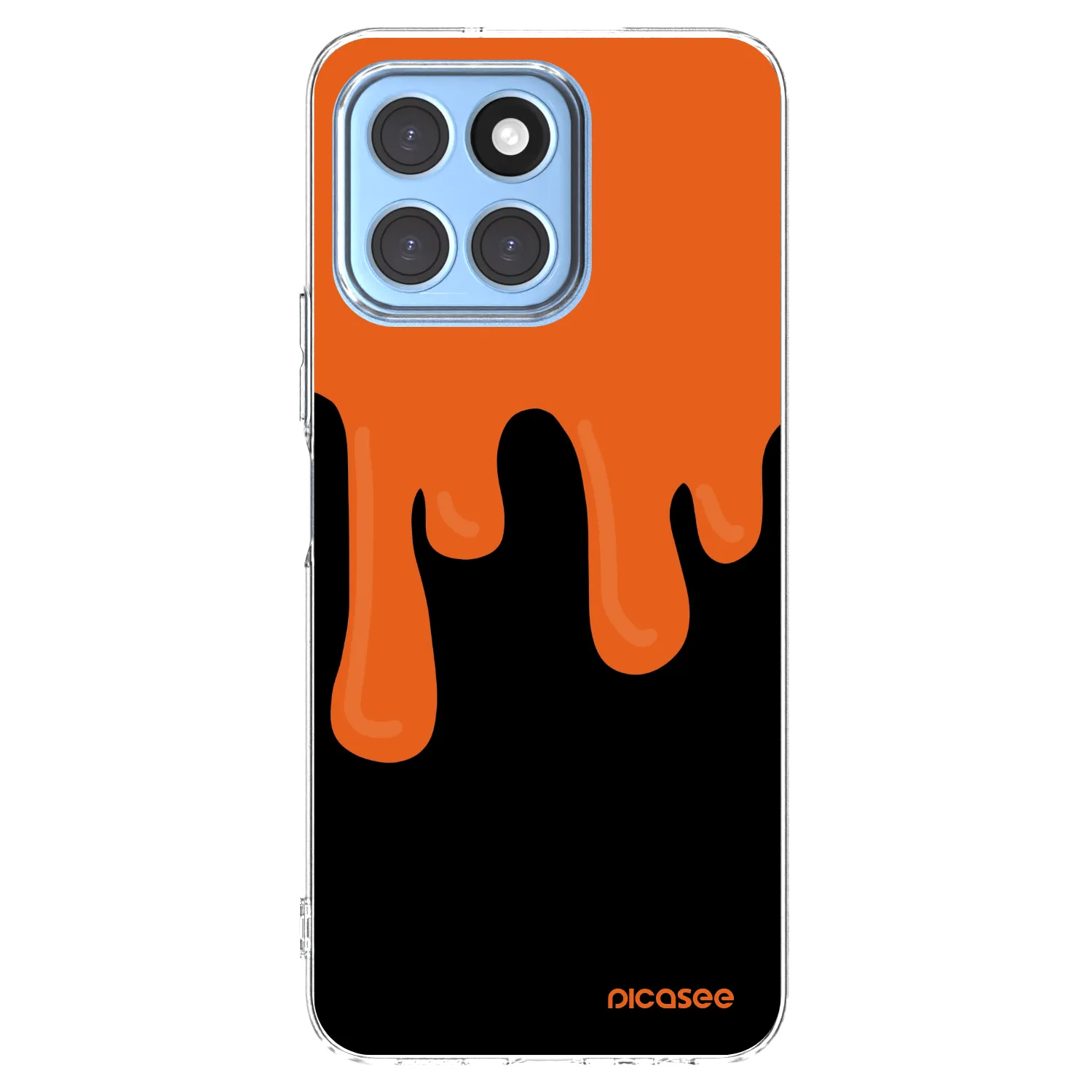 Picasee silikónový prehľadný obal pre Honor X6 - Orange spooky