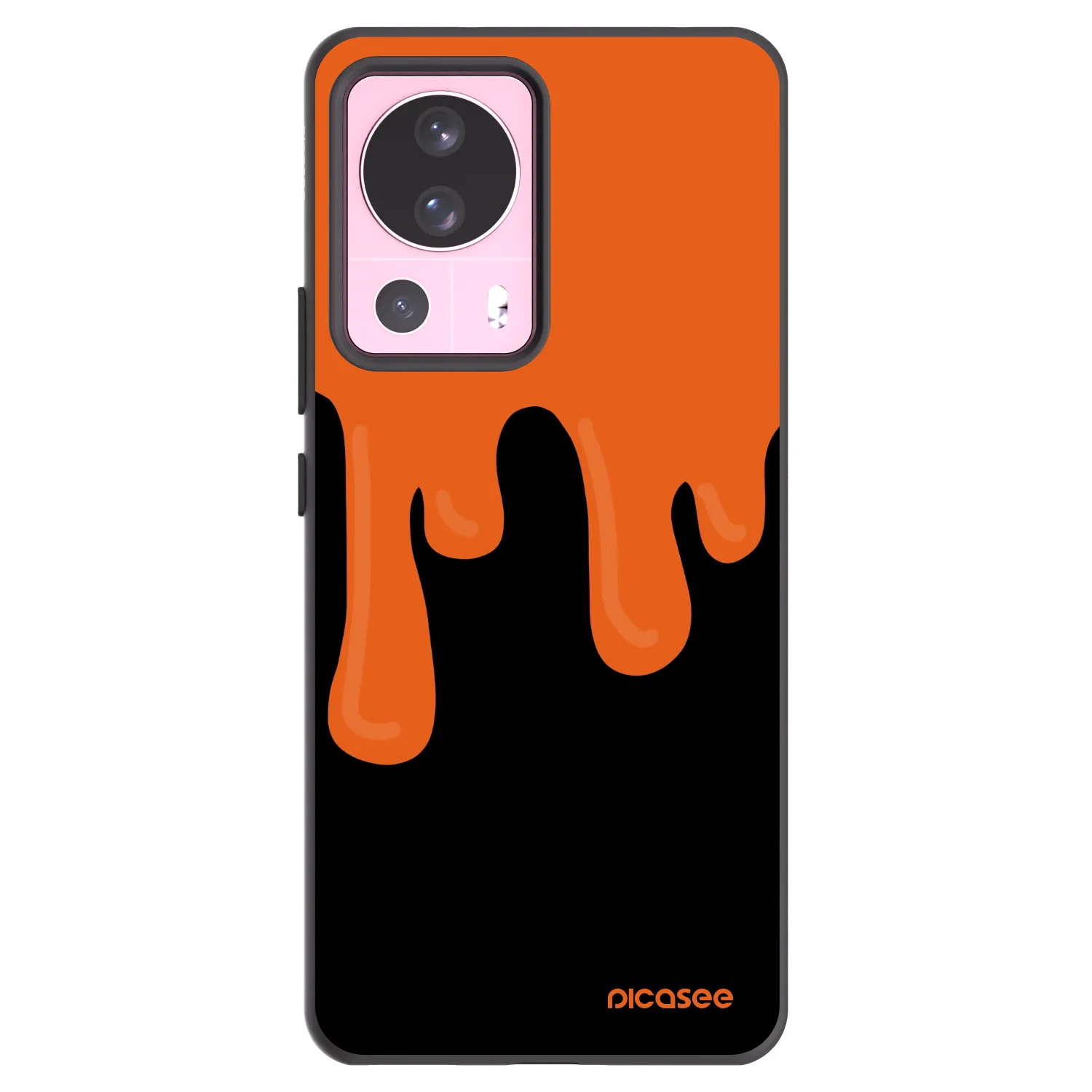 Picasee silikónový čierny obal pre Xiaomi 13 Lite - Orange spooky