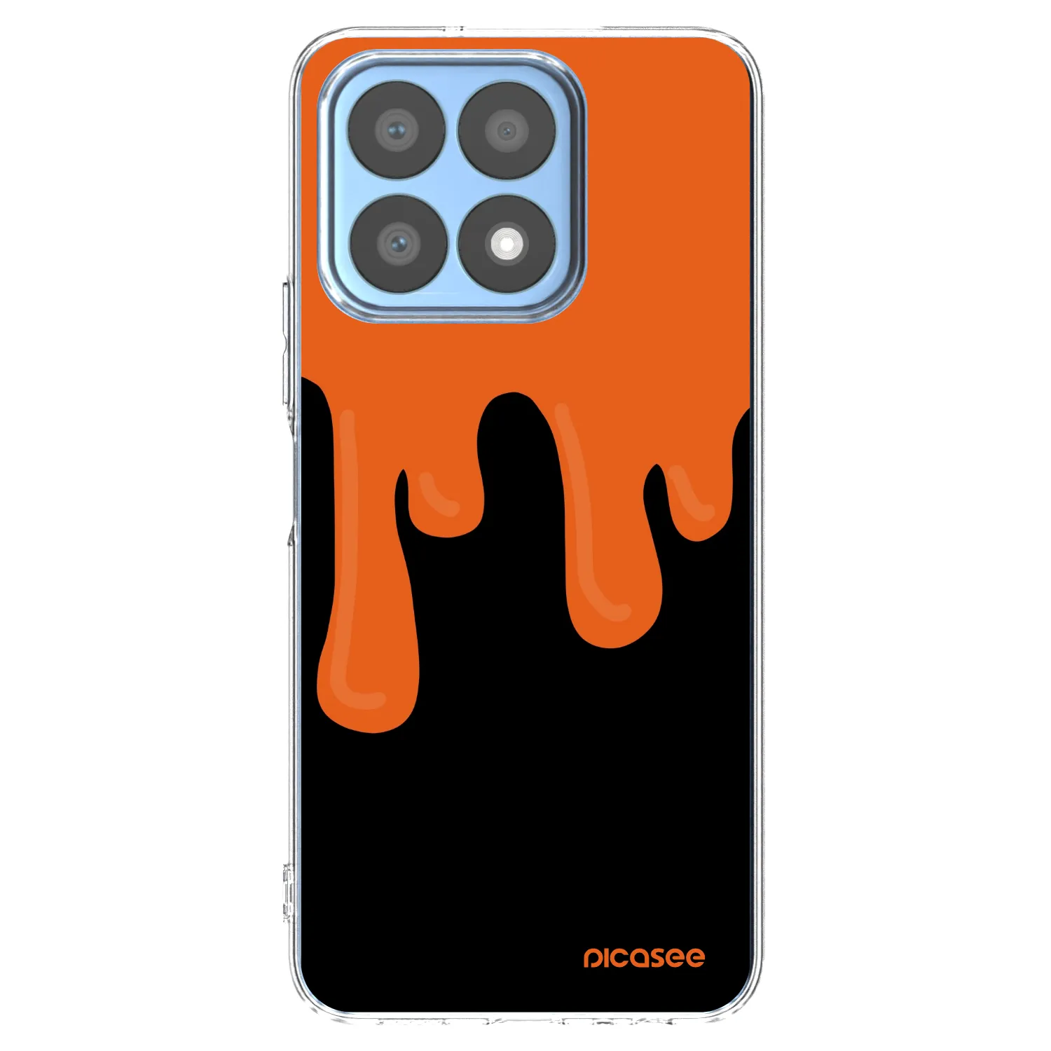 Picasee silikónový prehľadný obal pre Honor X8a - Orange spooky