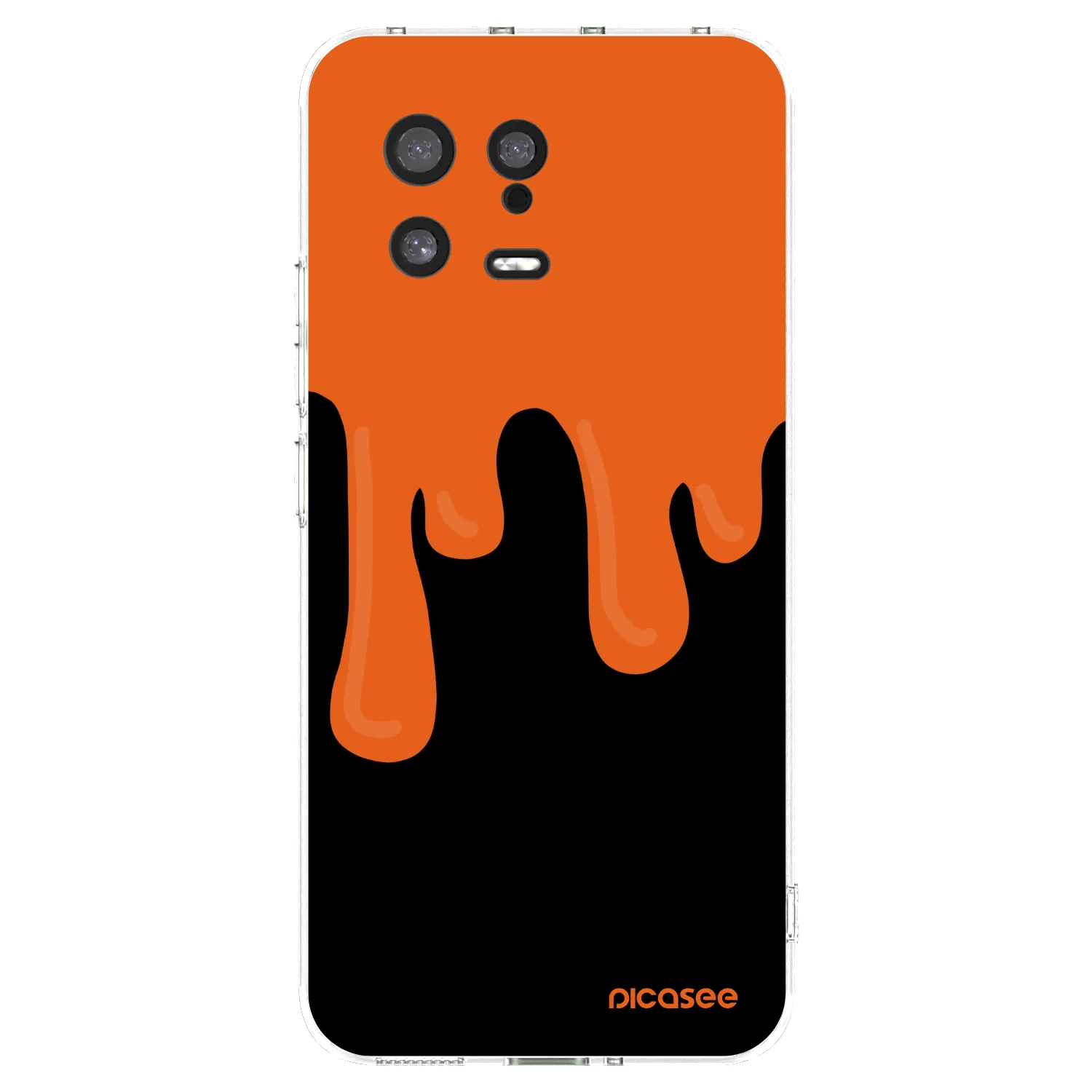 Picasee silikónový prehľadný obal pre Xiaomi 13 - Orange spooky