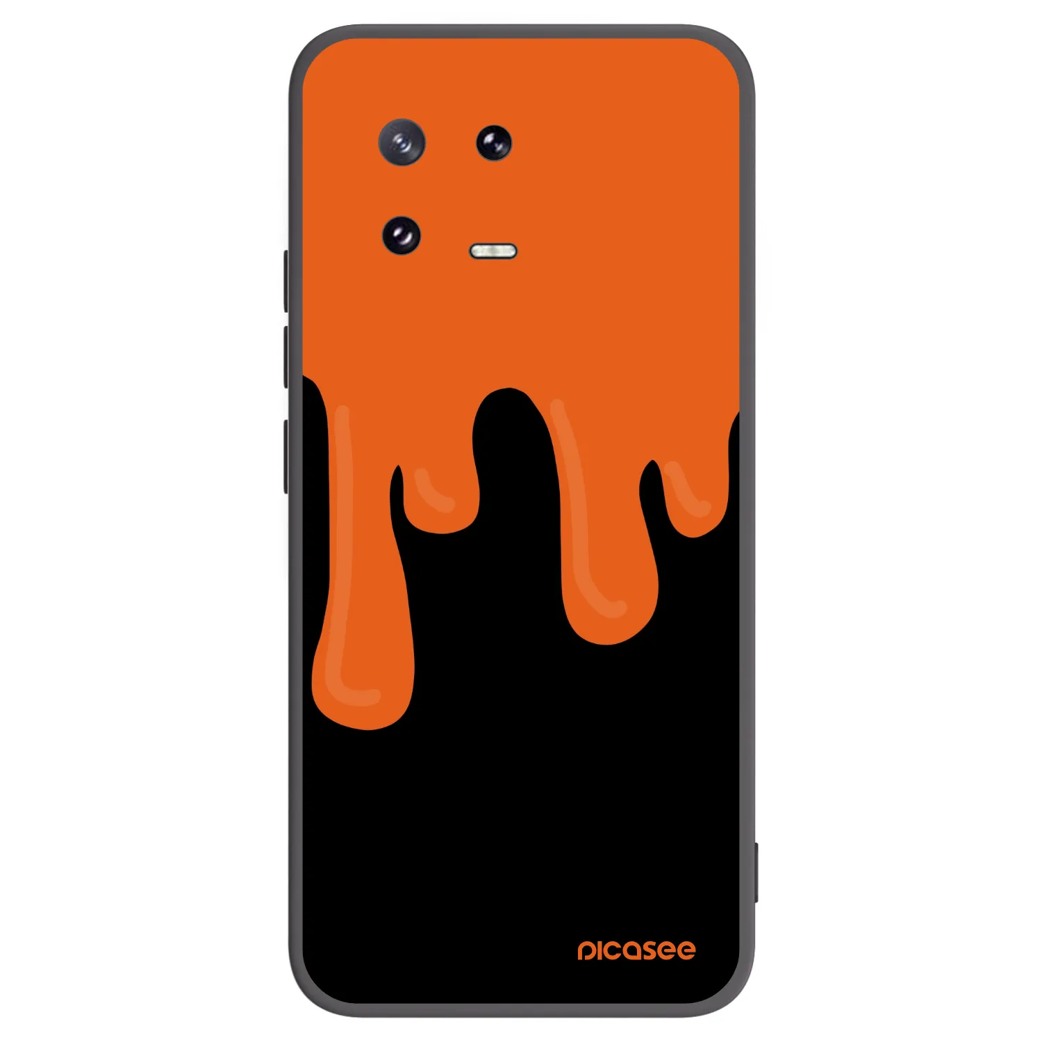 Picasee silikónový čierny obal pre Xiaomi 13 Pro - Orange spooky