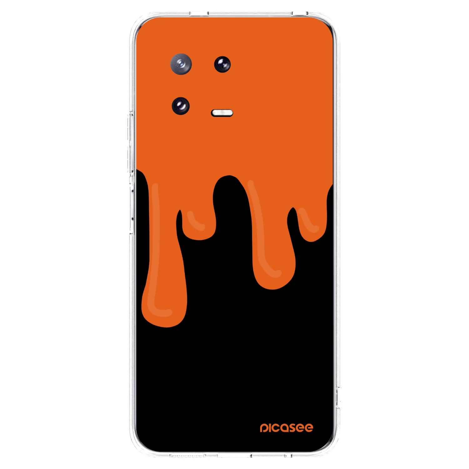 Picasee silikónový prehľadný obal pre Xiaomi 13 Pro - Orange spooky
