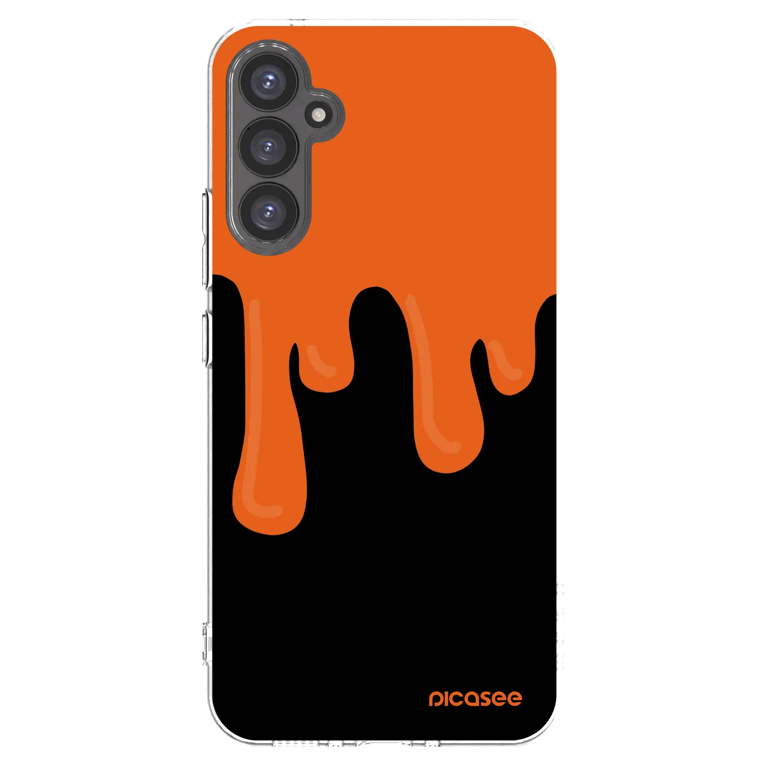 Picasee silikónový prehľadný obal pre Samsung Galaxy A34 5G A346B - Orange spooky
