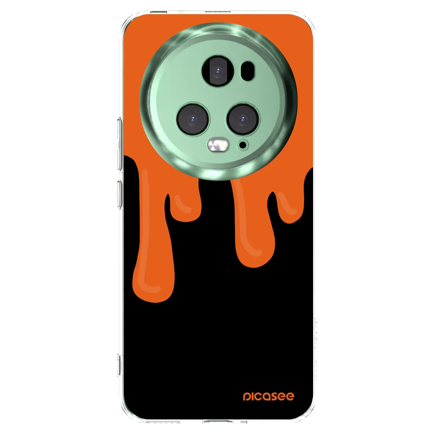 Picasee silikónový prehľadný obal pre Honor Magic5 Pro - Orange spooky