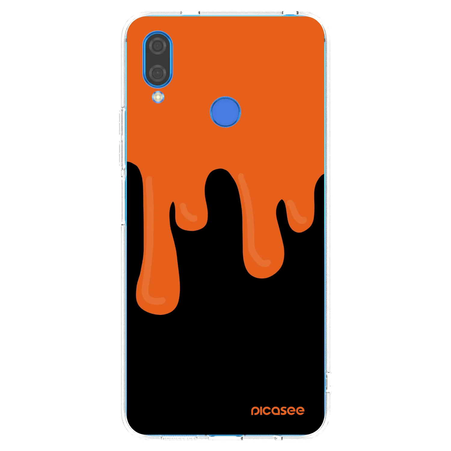 Picasee silikónový prehľadný obal pre Huawei Nova 3i - Orange spooky