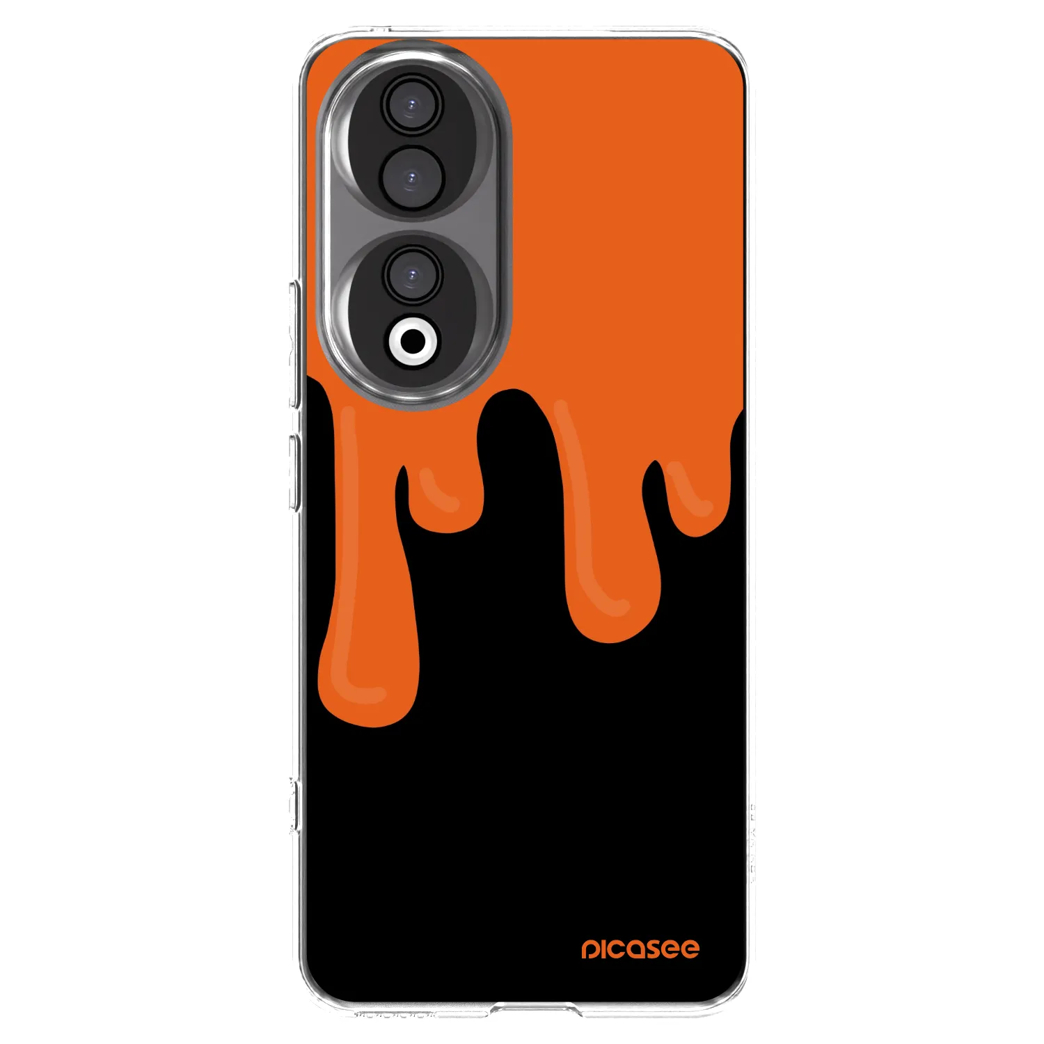Picasee silikónový prehľadný obal pre Honor 90 5G - Orange spooky