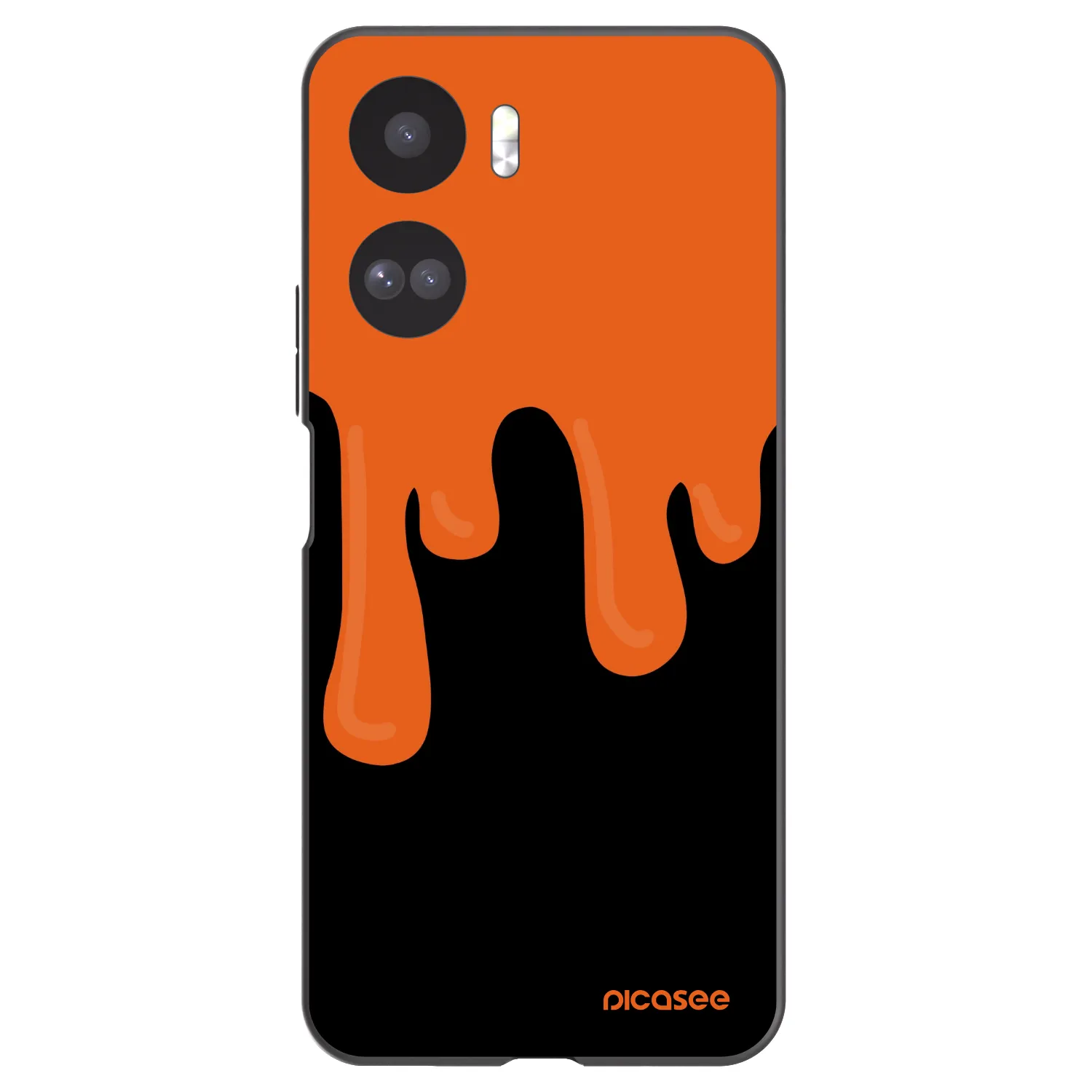 Picasee silikónový čierny obal pre Honor 90 Lite 5G - Orange spooky