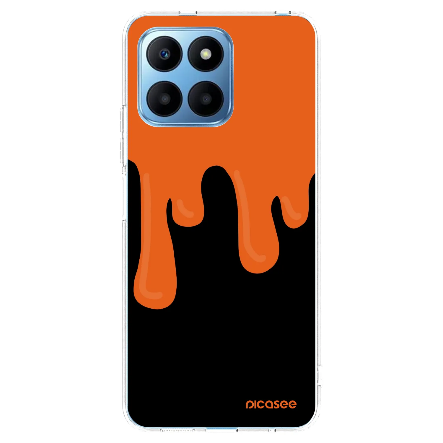 Picasee silikónový prehľadný obal pre Honor 70 Lite - Orange spooky