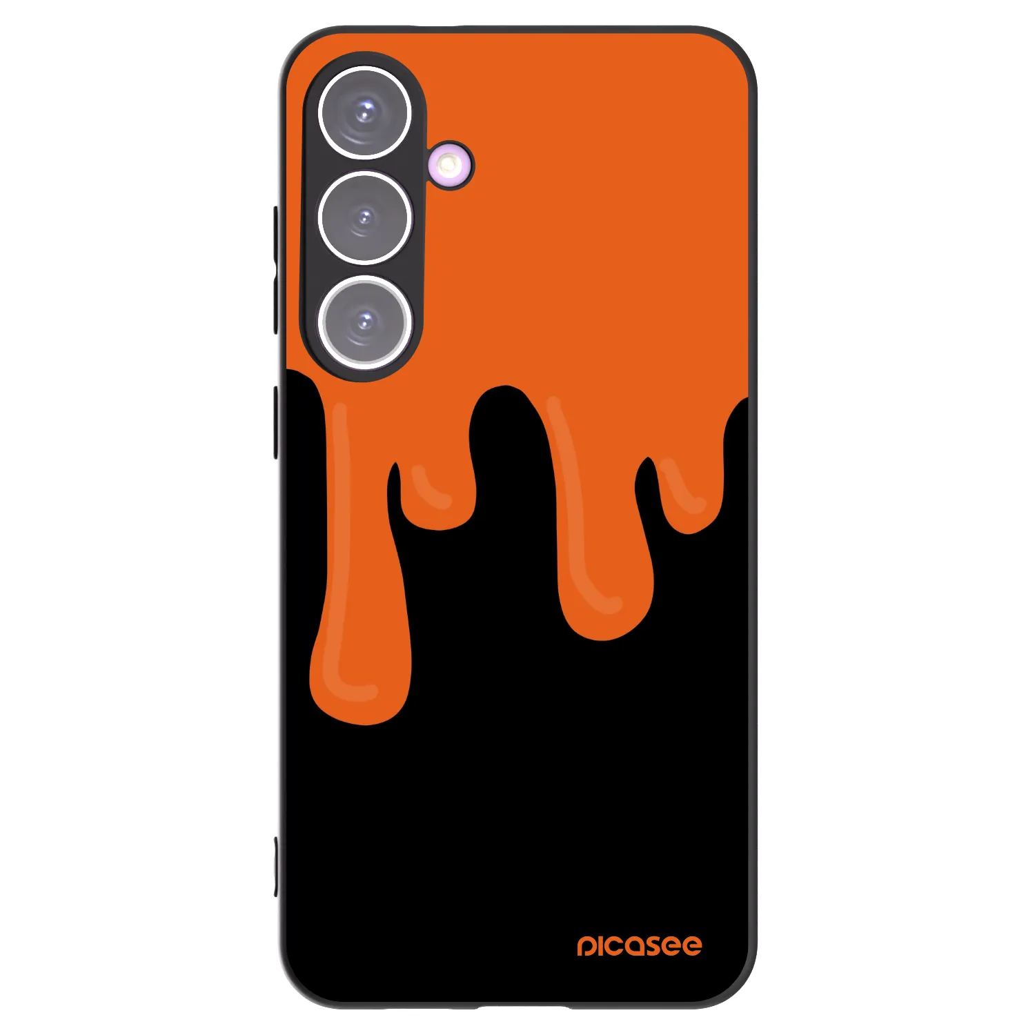 Picasee silikónový čierny obal pre Samsung Galaxy S24+ S926B 5G - Orange spooky
