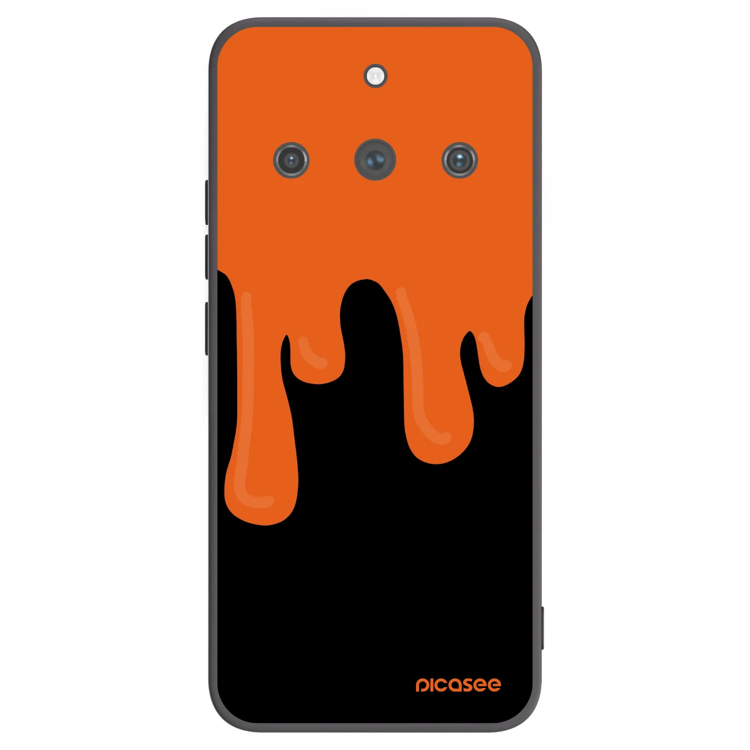 Picasee silikónový čierny obal pre Realme 11 Pro+ - Orange spooky
