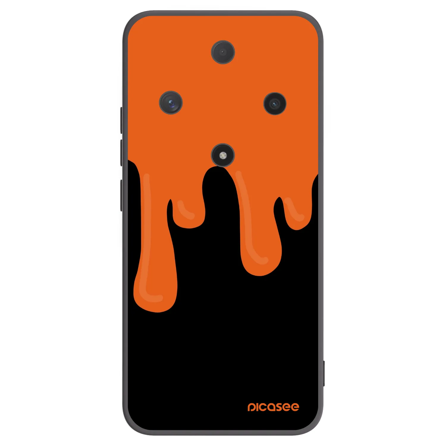 Picasee silikónový čierny obal pre Honor Magic6 Lite 5G - Orange spooky