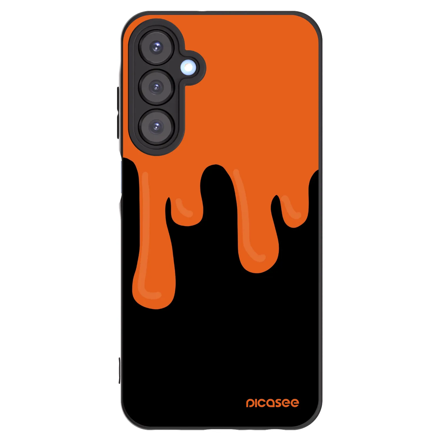 Picasee silikónový čierny obal pre Samsung Galaxy A25 A256B 5G - Orange spooky