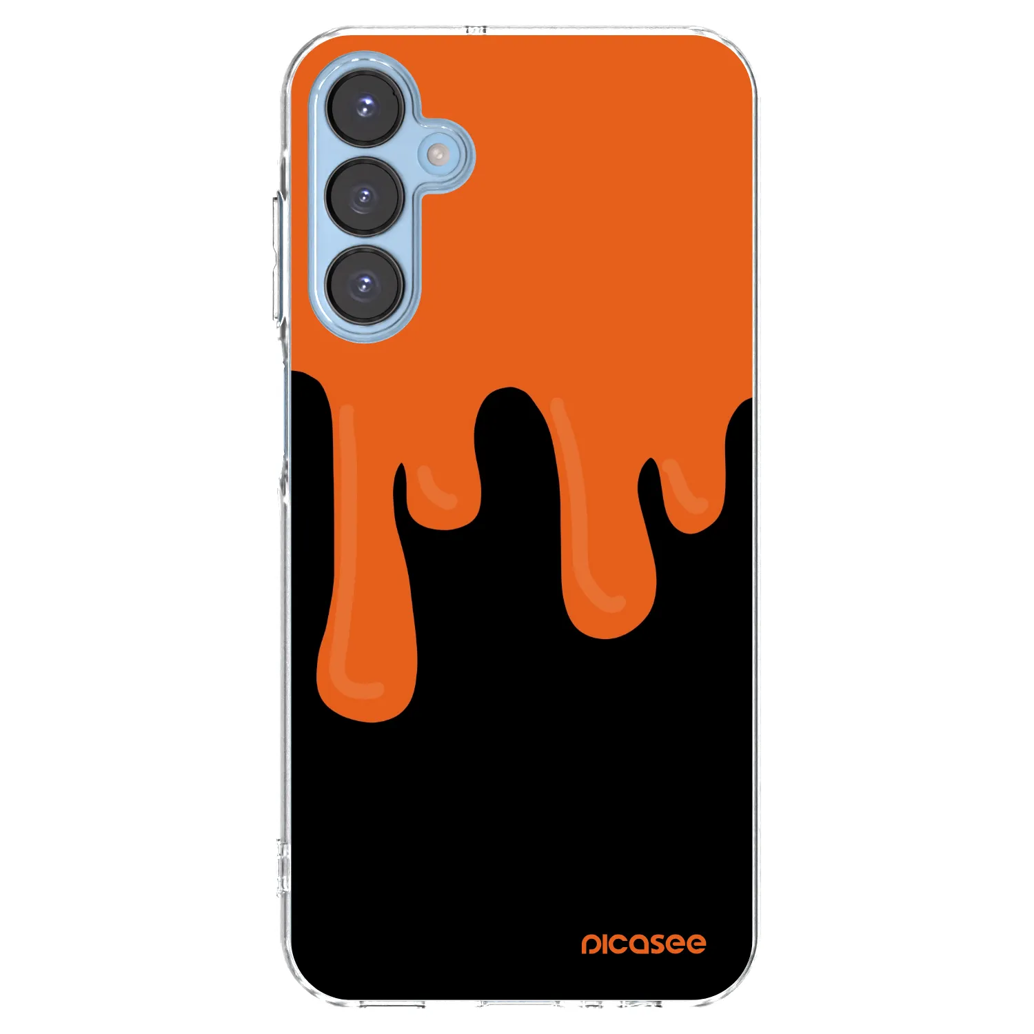 Picasee silikónový prehľadný obal pre Samsung Galaxy A15 A156B 5G - Orange spooky