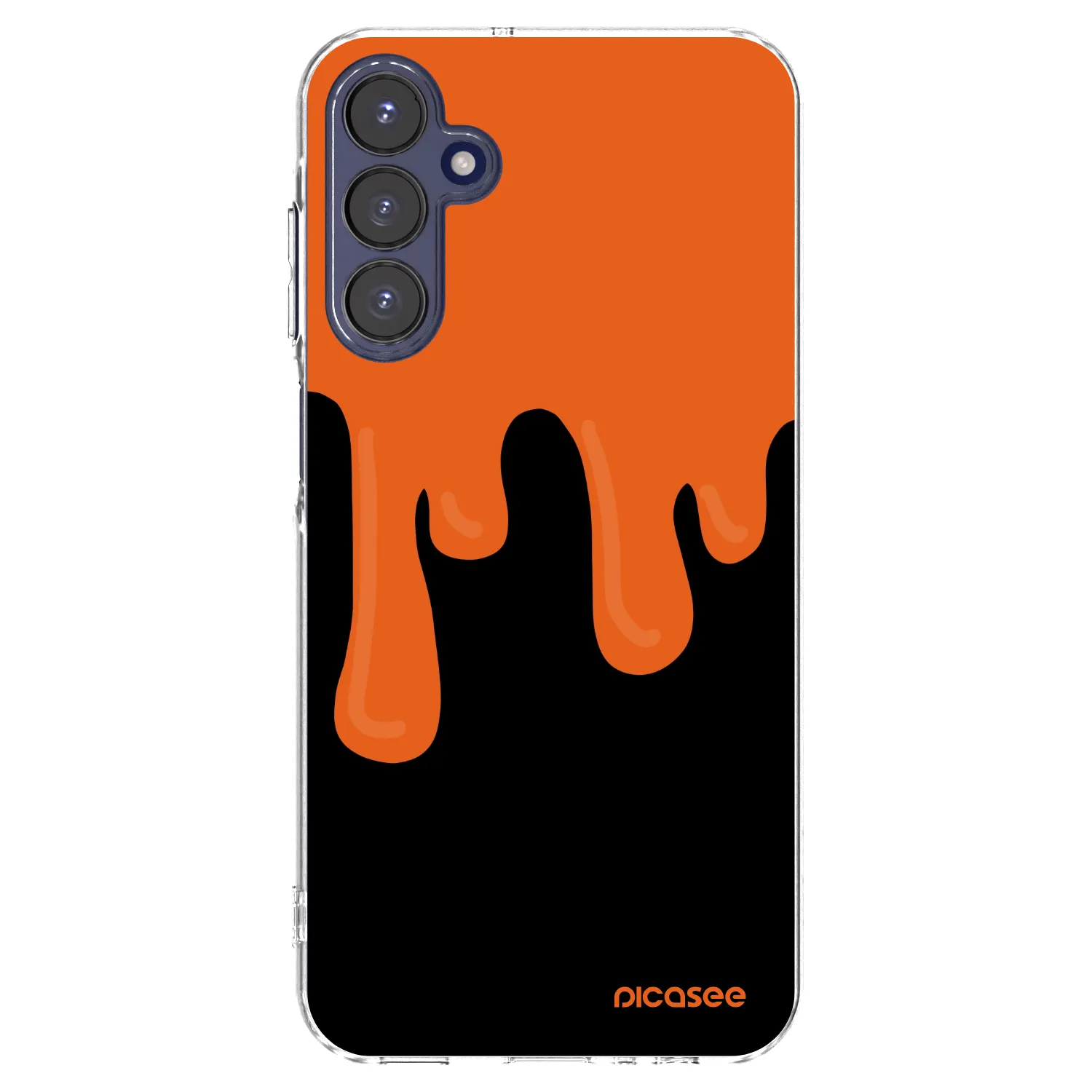 Picasee silikónový prehľadný obal pre Samsung Galaxy A15 A155F 4G - Orange spooky