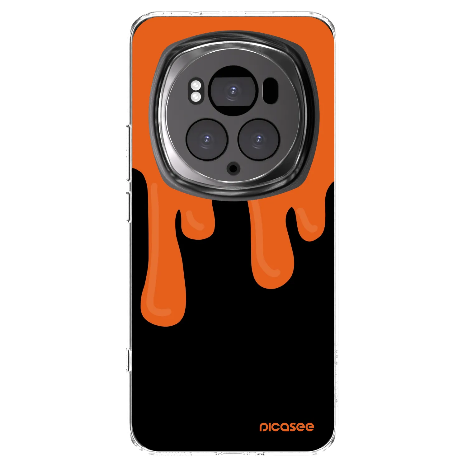 Picasee silikónový prehľadný obal pre Honor Magic6 Pro - Orange spooky