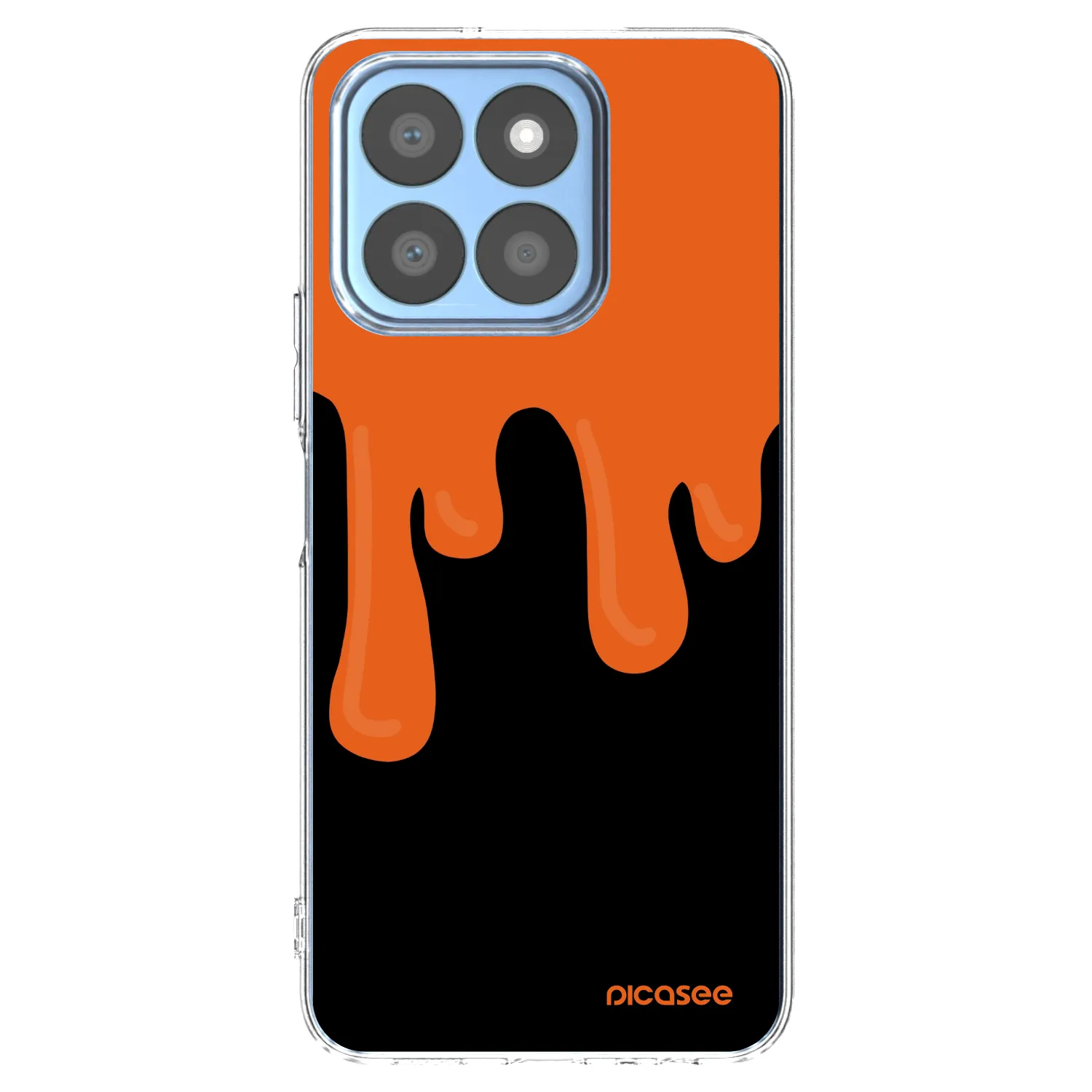 Picasee silikónový prehľadný obal pre Honor X8b - Orange spooky