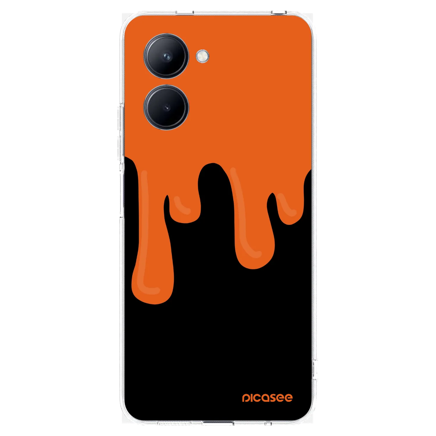 Picasee silikónový prehľadný obal pre Realme C33 (2023) - Orange spooky