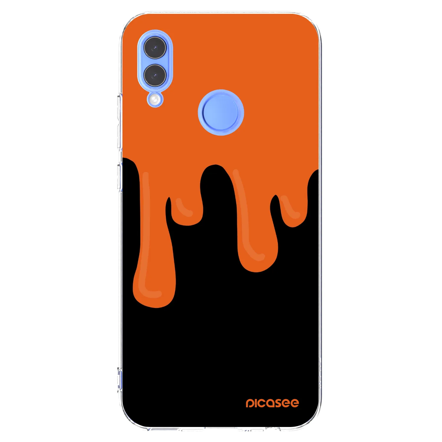 Picasee silikónový prehľadný obal pre Huawei P Smart 2019 - Orange spooky