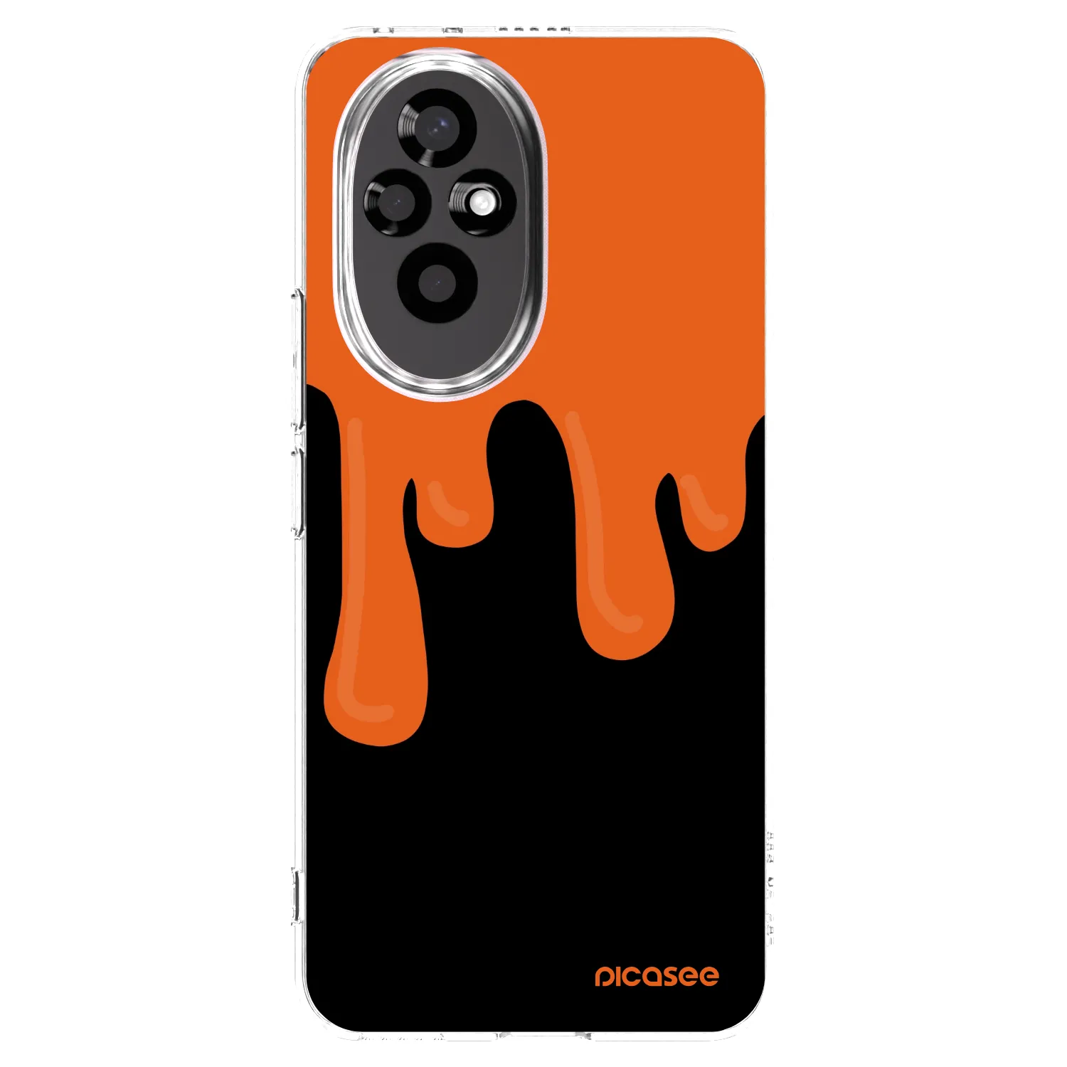 Picasee silikónový prehľadný obal pre Honor 200 5G - Orange spooky