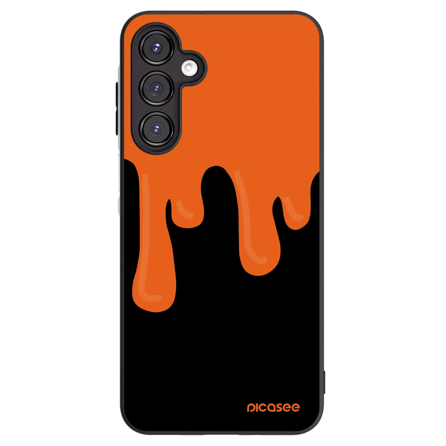 Picasee silikónový čierny obal pre Samsung Galaxy A16 5G - Orange spooky