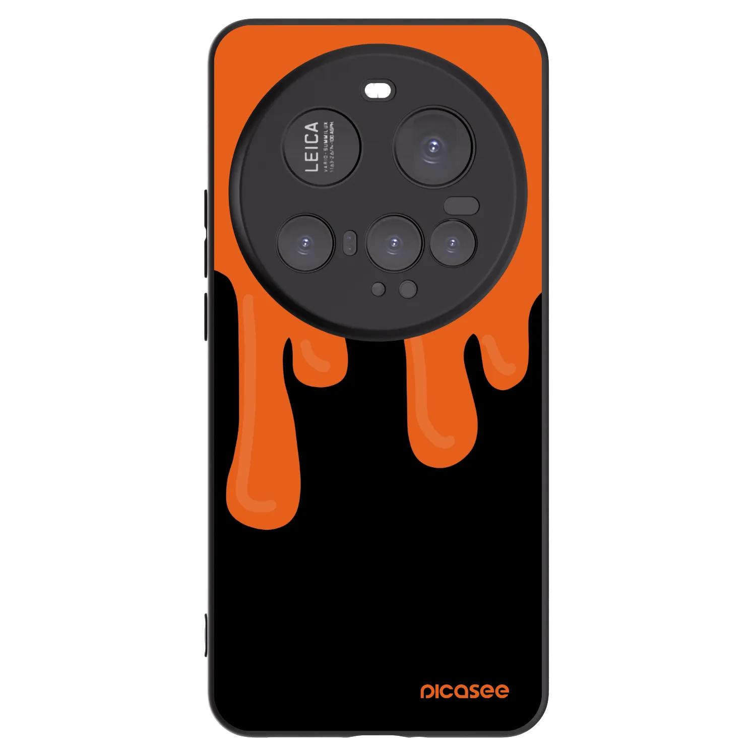 Picasee silikónový čierny obal pre Xiaomi 15 Ultra - Orange spooky