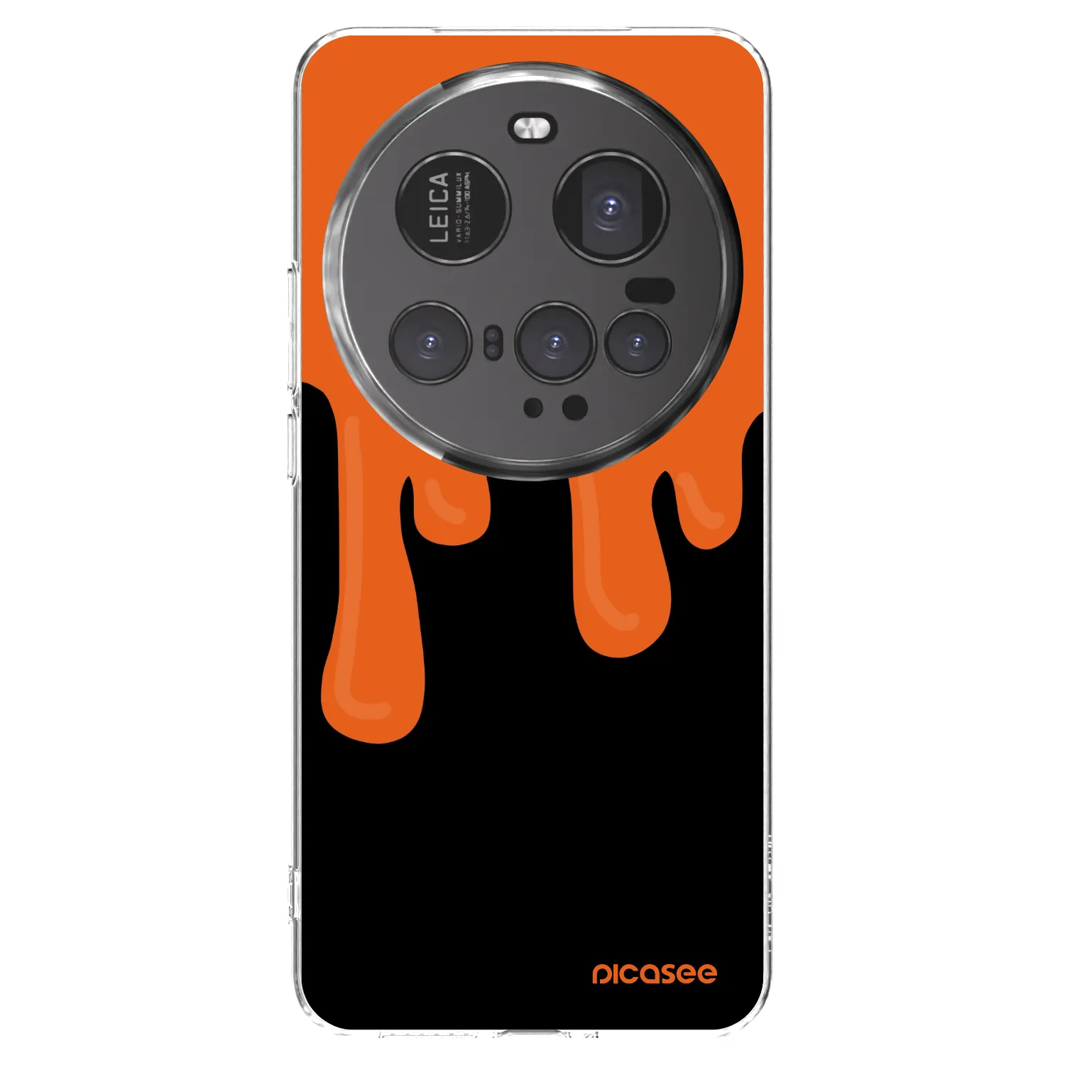 Picasee silikónový prehľadný obal pre Xiaomi 15 Ultra - Orange spooky