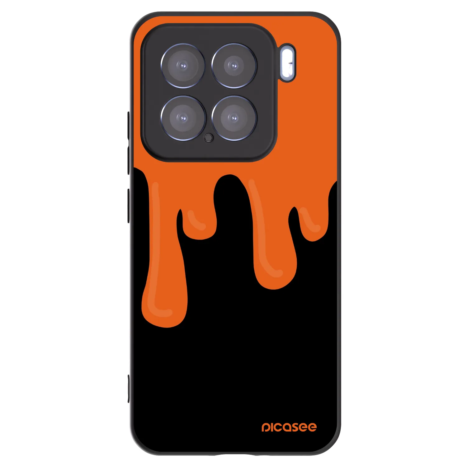 Picasee silikónový čierny obal pre Xiaomi 15 - Orange spooky
