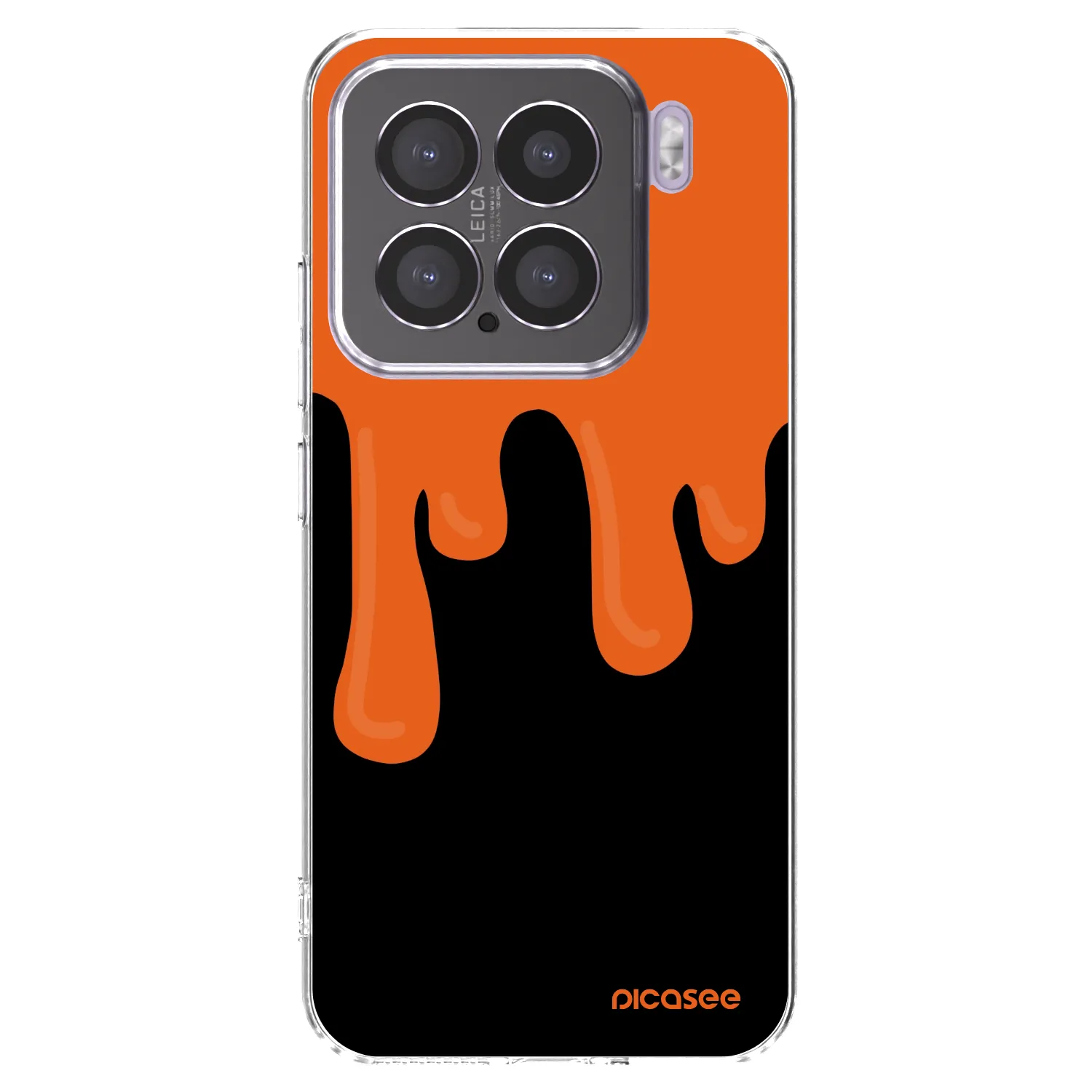Picasee silikónový prehľadný obal pre Xiaomi 15 - Orange spooky
