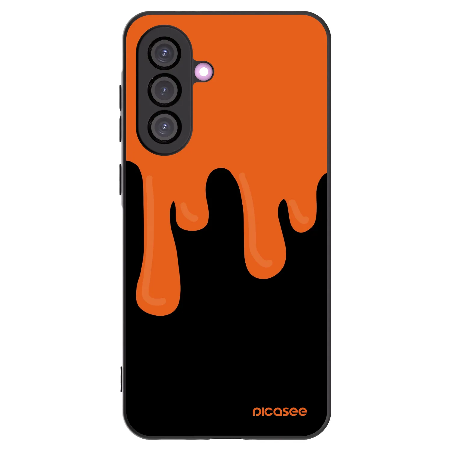 Picasee silikónový čierny obal pre Samsung Galaxy A36 5G - Orange spooky