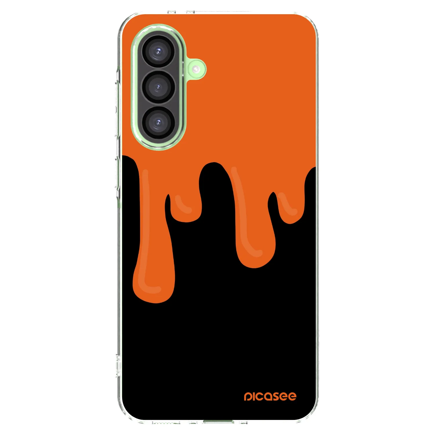 Picasee silikónový prehľadný obal pre Samsung Galaxy A26 5G A266B - Orange spooky