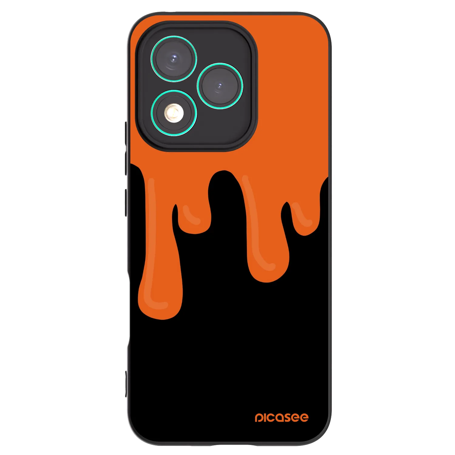 Picasee silikónový čierny obal pre Honor 400 Lite 5G - Orange spooky