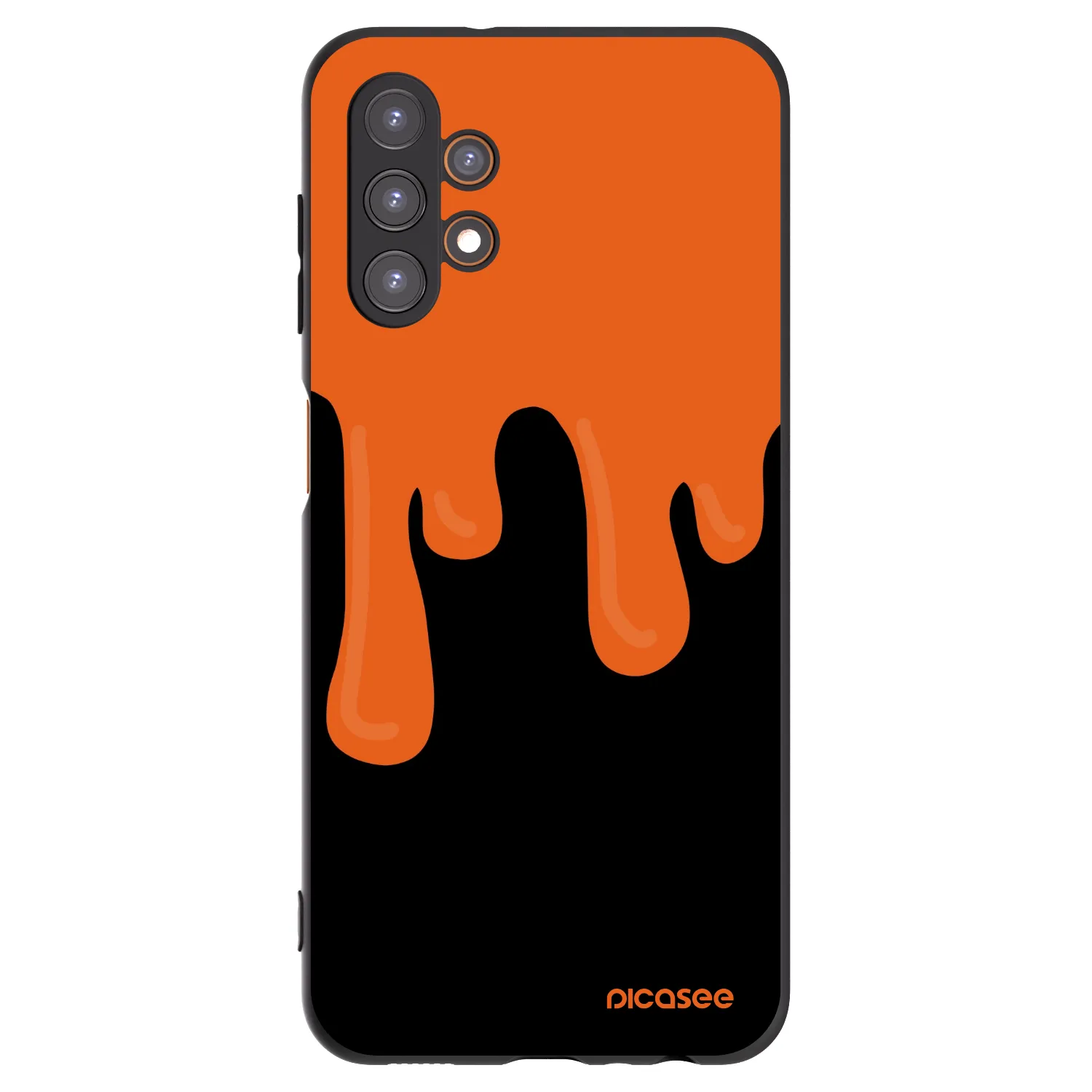 Picasee silikónový čierny obal pre Samsung Galaxy A13 5G - Orange spooky