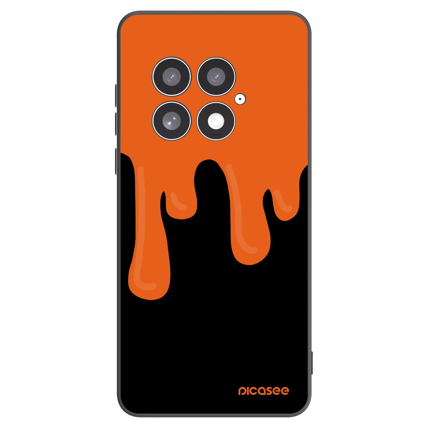 Picasee silikónový čierny obal pre OnePlus 13 5G - Orange spooky