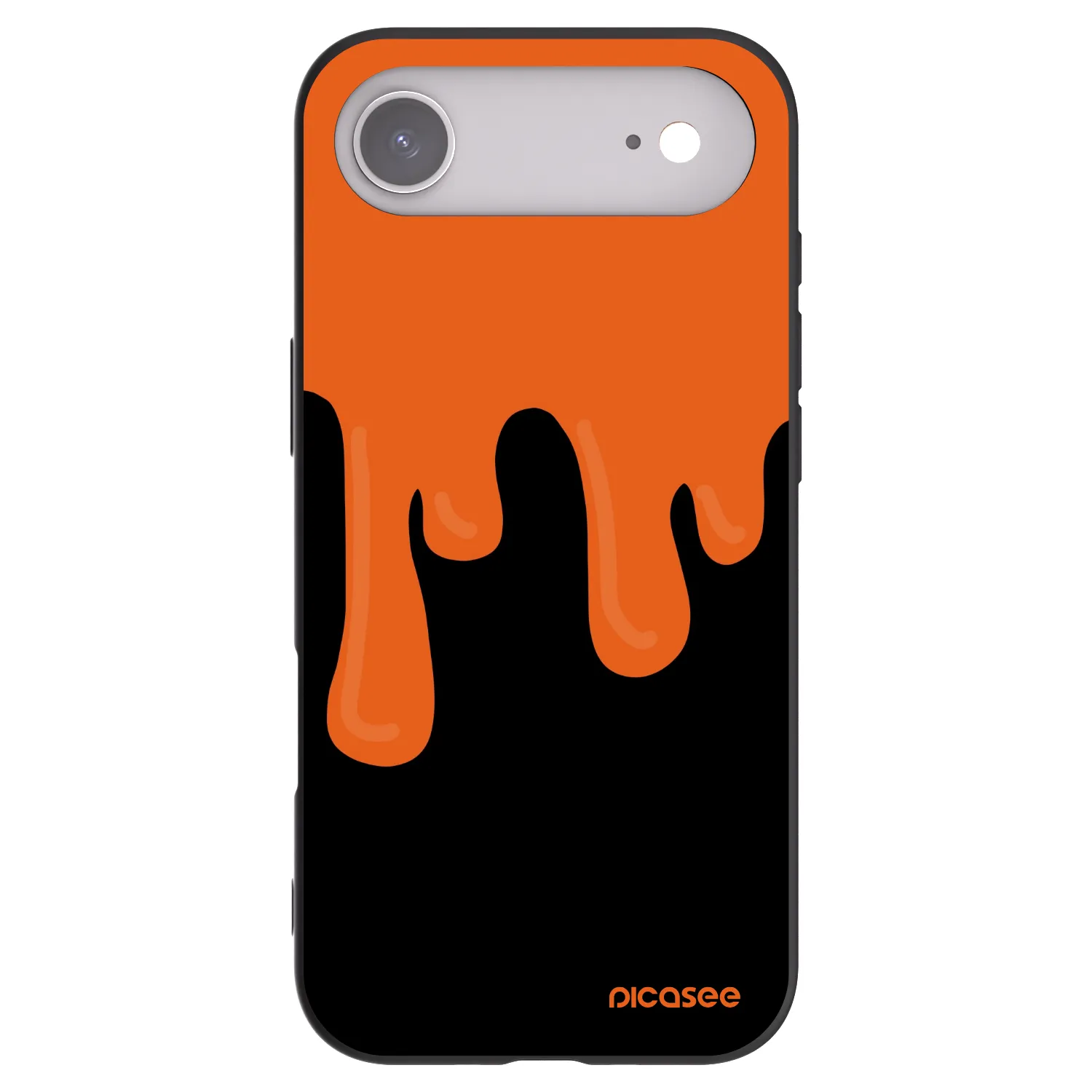 Picasee silikónový čierny obal pre Apple iPhone Air - Orange spooky