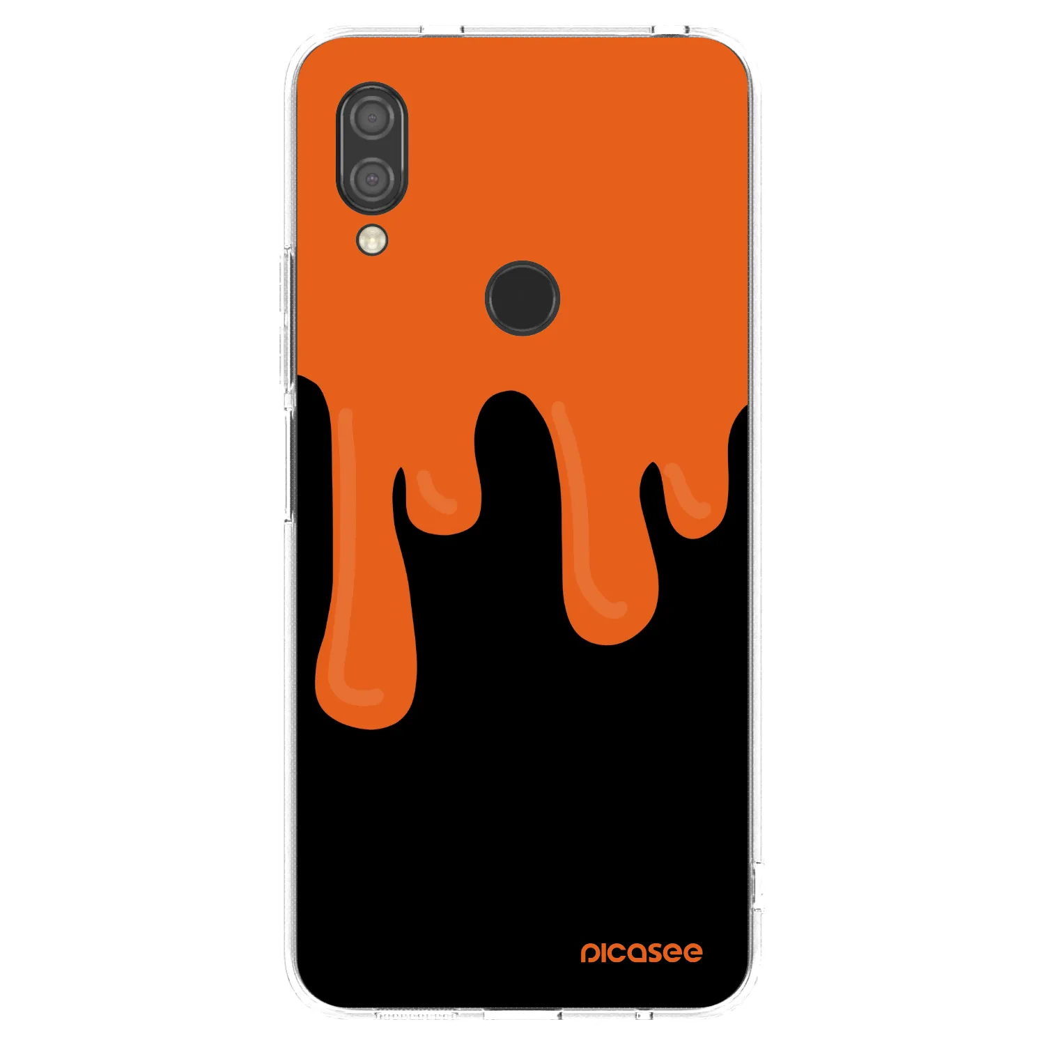Picasee silikónový prehľadný obal pre Xiaomi Redmi 7 - Orange spooky
