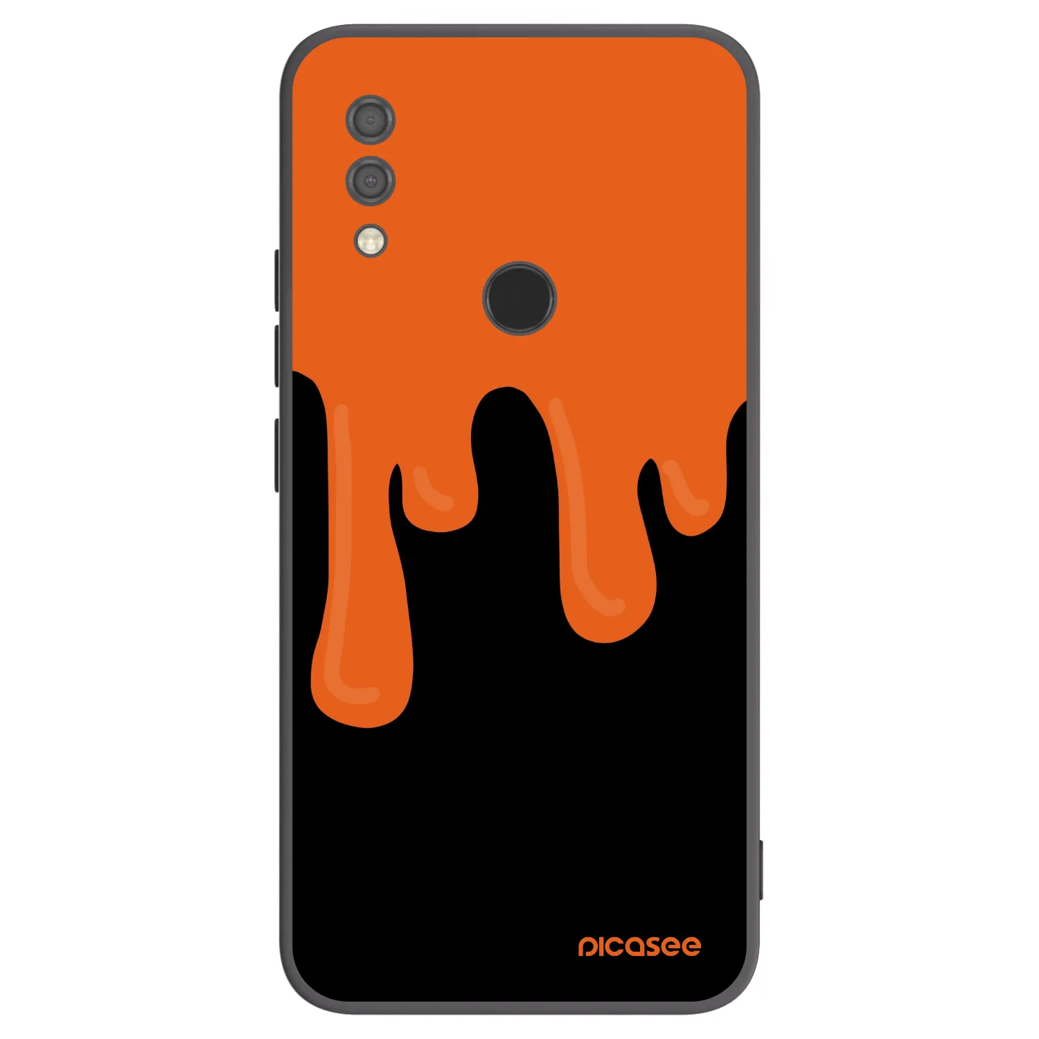 Picasee silikónový čierny obal pre Xiaomi Redmi 7 - Orange spooky