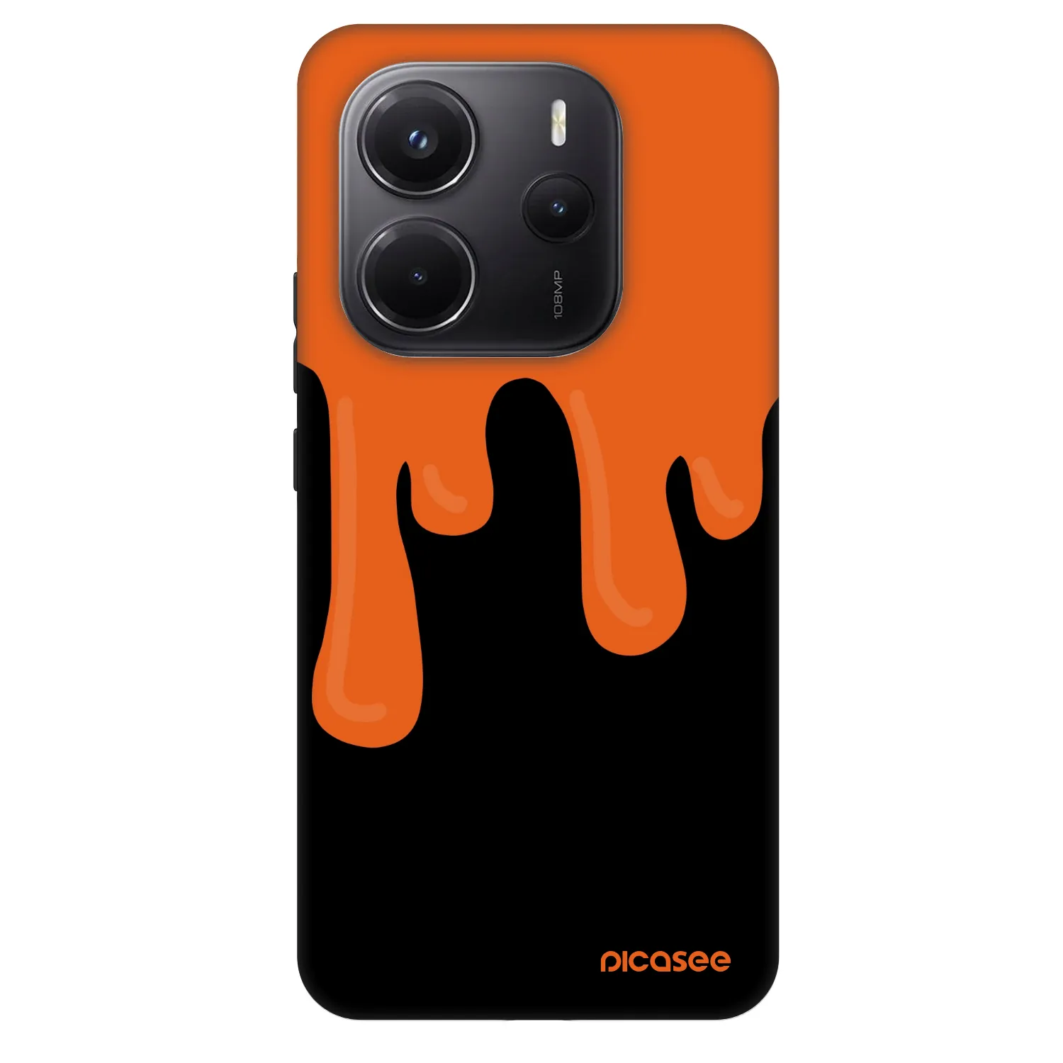 Picasee Fashion Case pre Xiaomi Redmi Note 14 5G - Orange spooky