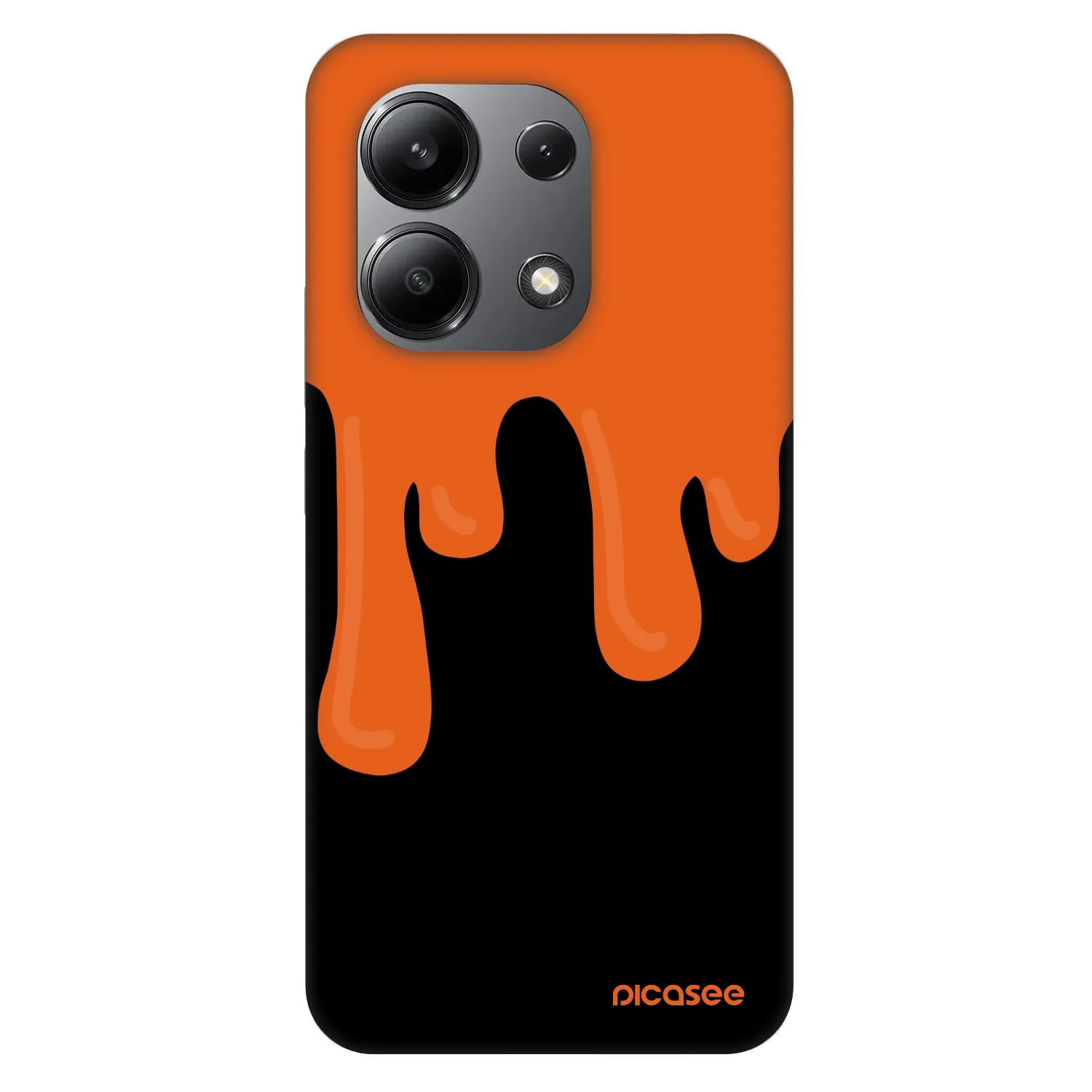Picasee Fashion Case pre Xiaomi Redmi Note 13 4G - Orange spooky