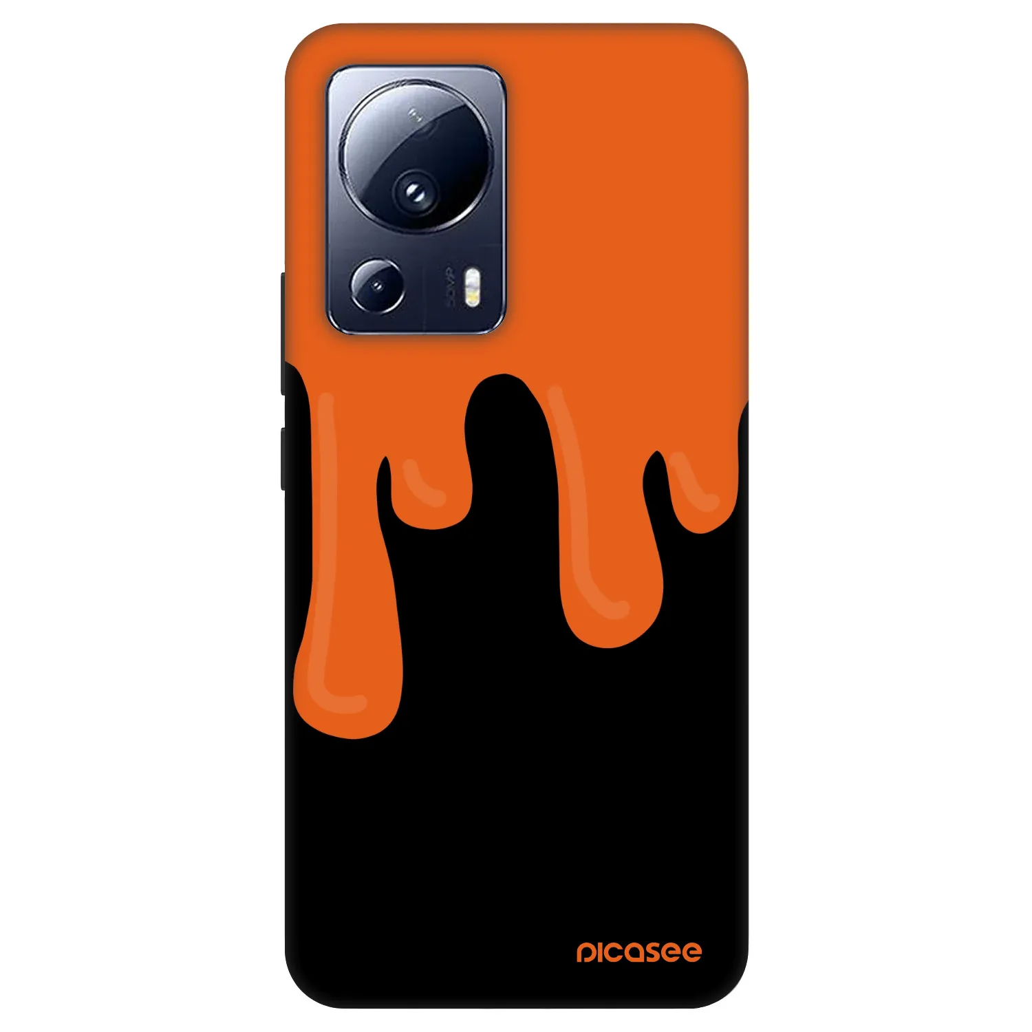 Picasee Fashion Case pre Xiaomi 13 Lite - Orange spooky
