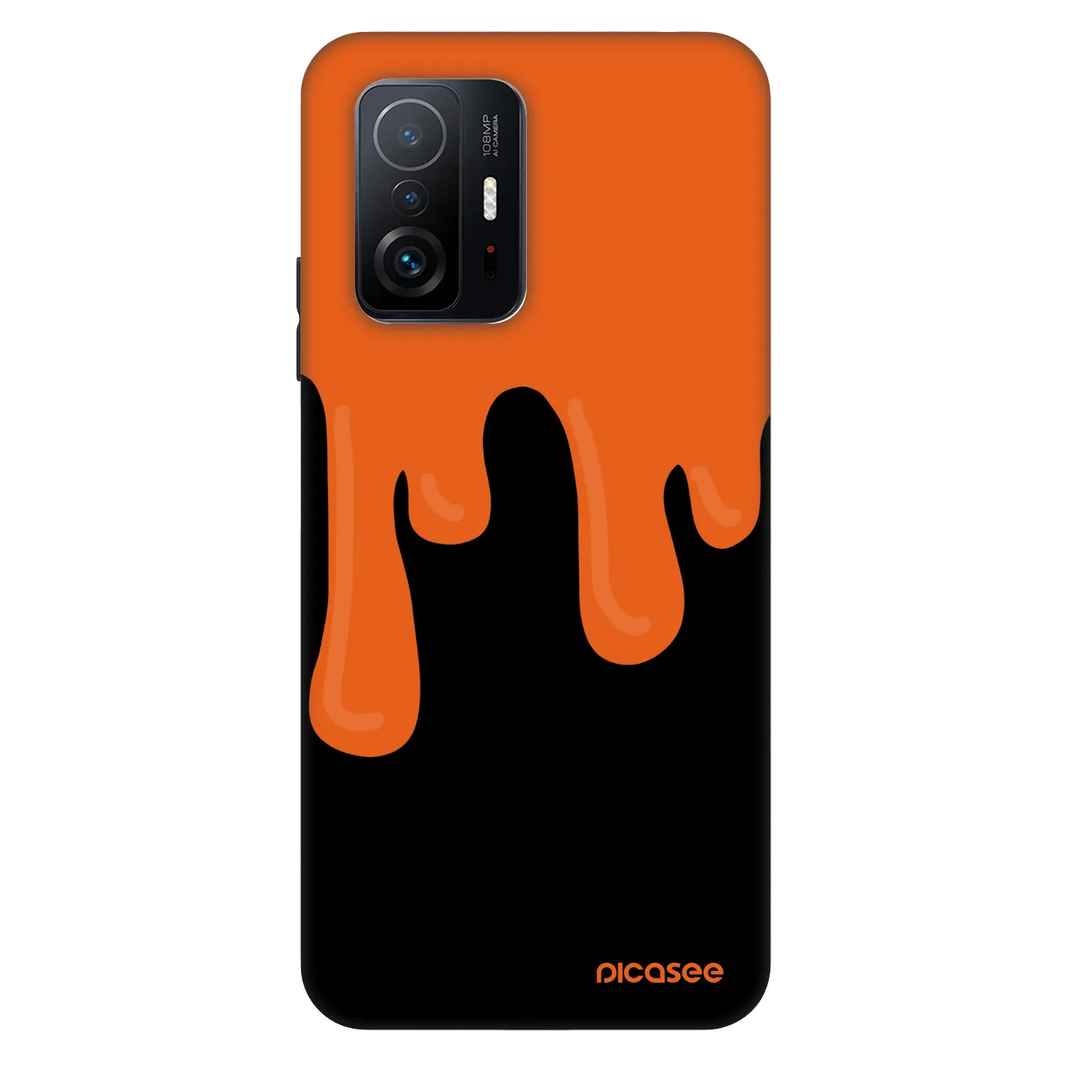 Picasee Fashion Case pre Xiaomi 11T Pro - Orange spooky