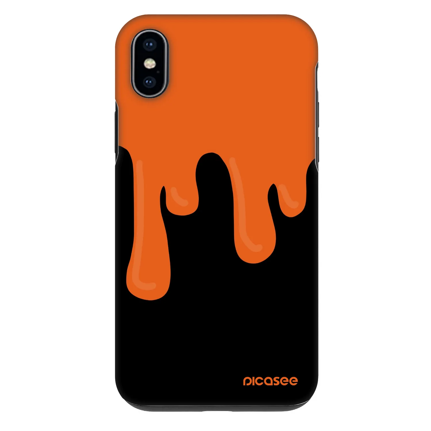 Picasee Fashion Case pre Apple iPhone XS Max - Orange spooky