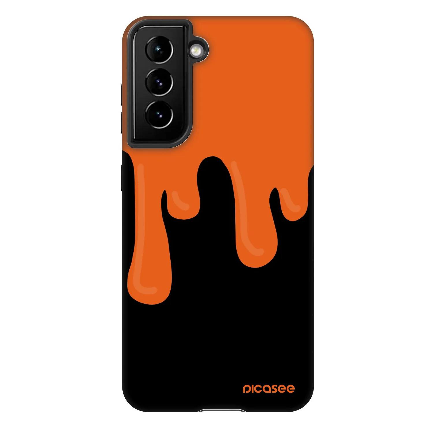 Picasee Fashion Case pre Samsung Galaxy S21 5G G991B - Orange spooky