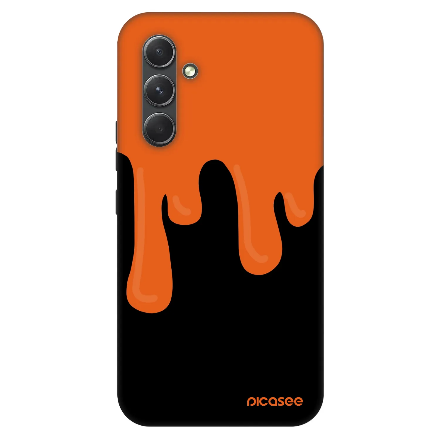 Picasee Fashion Case pre Samsung Galaxy A54 5G A546B - Orange spooky