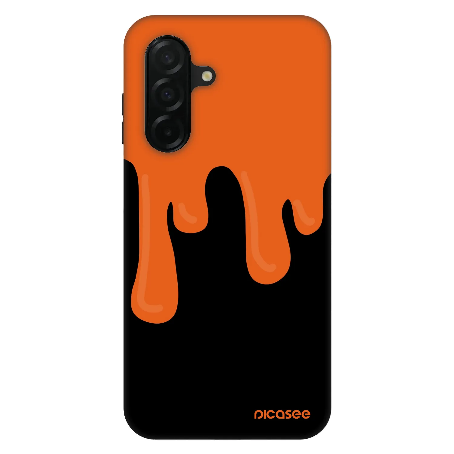 Picasee Fashion Case pre Samsung Galaxy A26 5G A266B - Orange spooky