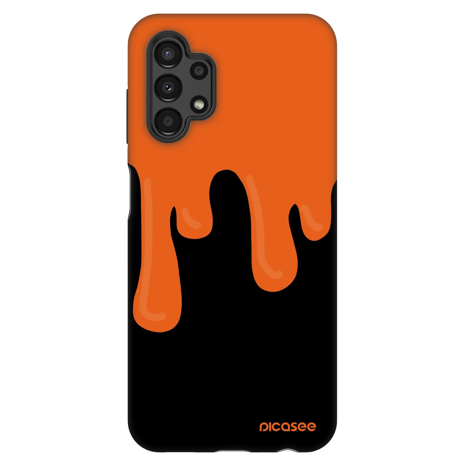 Picasee Fashion Case pre Samsung Galaxy A13 4G A135 - Orange spooky