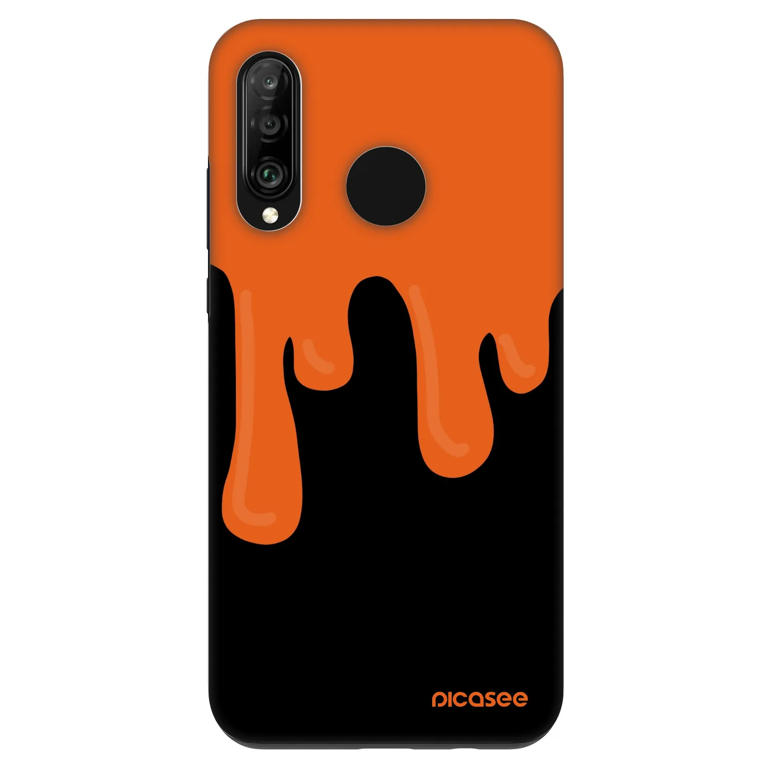 Picasee Fashion Case pre Huawei P30 Lite - Orange spooky