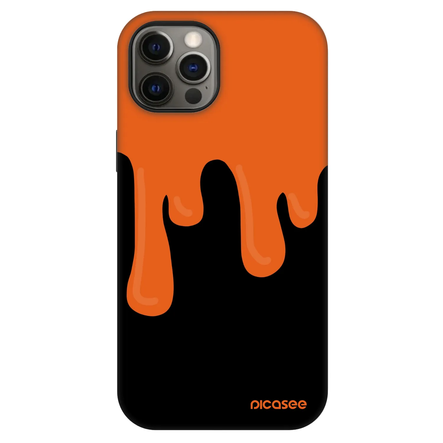 Picasee Fashion Case MagSafe pre Apple iPhone 12 - Orange spooky