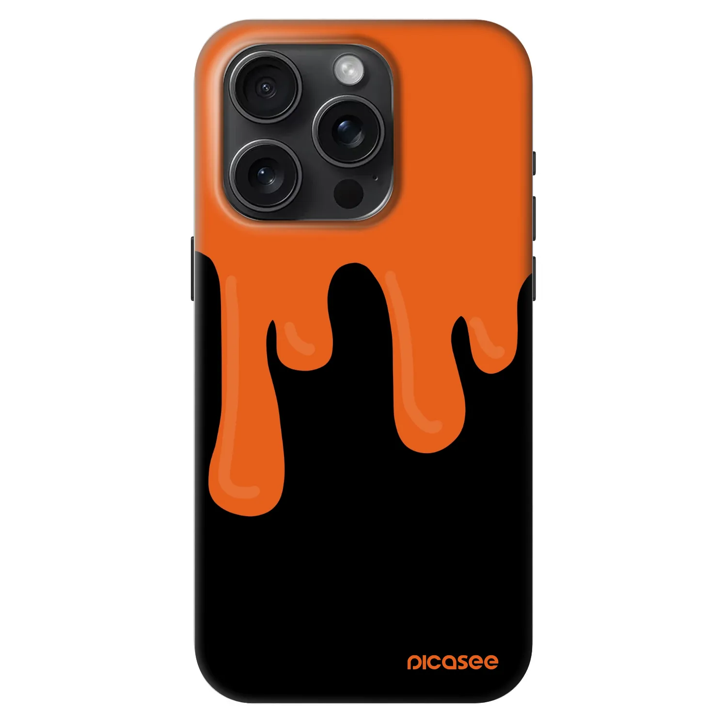 Picasee Fashion Case MagSafe pre Apple iPhone 15 Pro - Orange spooky